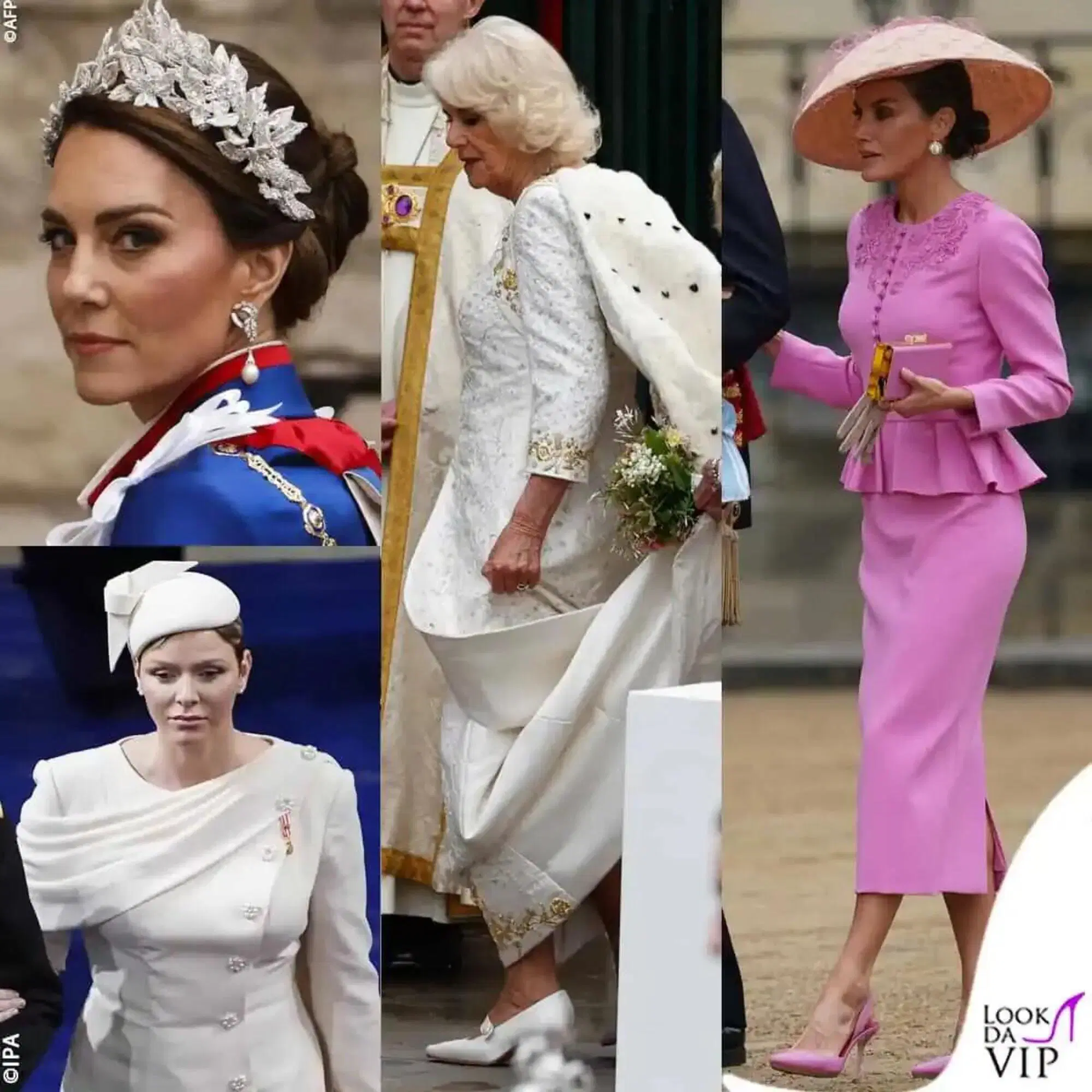 I look dei reali all'incoronazione di Re Carlo