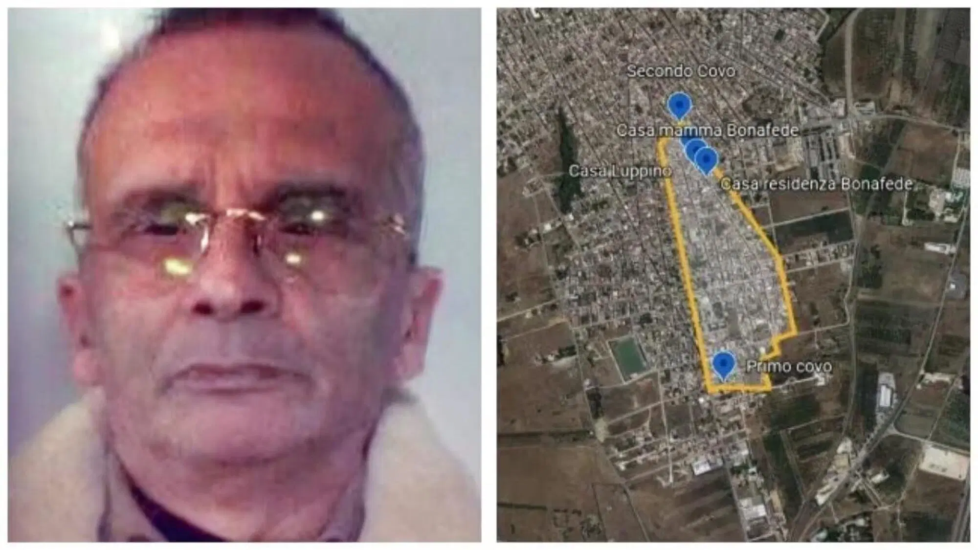 Messina Denaro e alcuni dei luoghi della "sua" Campobello