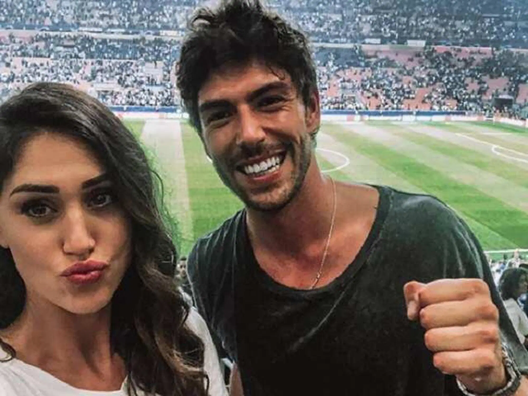 Ignazio Moser e Cecilia Rodriguez a San Siro per l'Inter