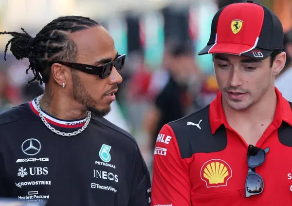 Leclerc strizza l'occhio a Hamilton in Ferrari: "Chi non lo vorrebbe al suo fianco?"