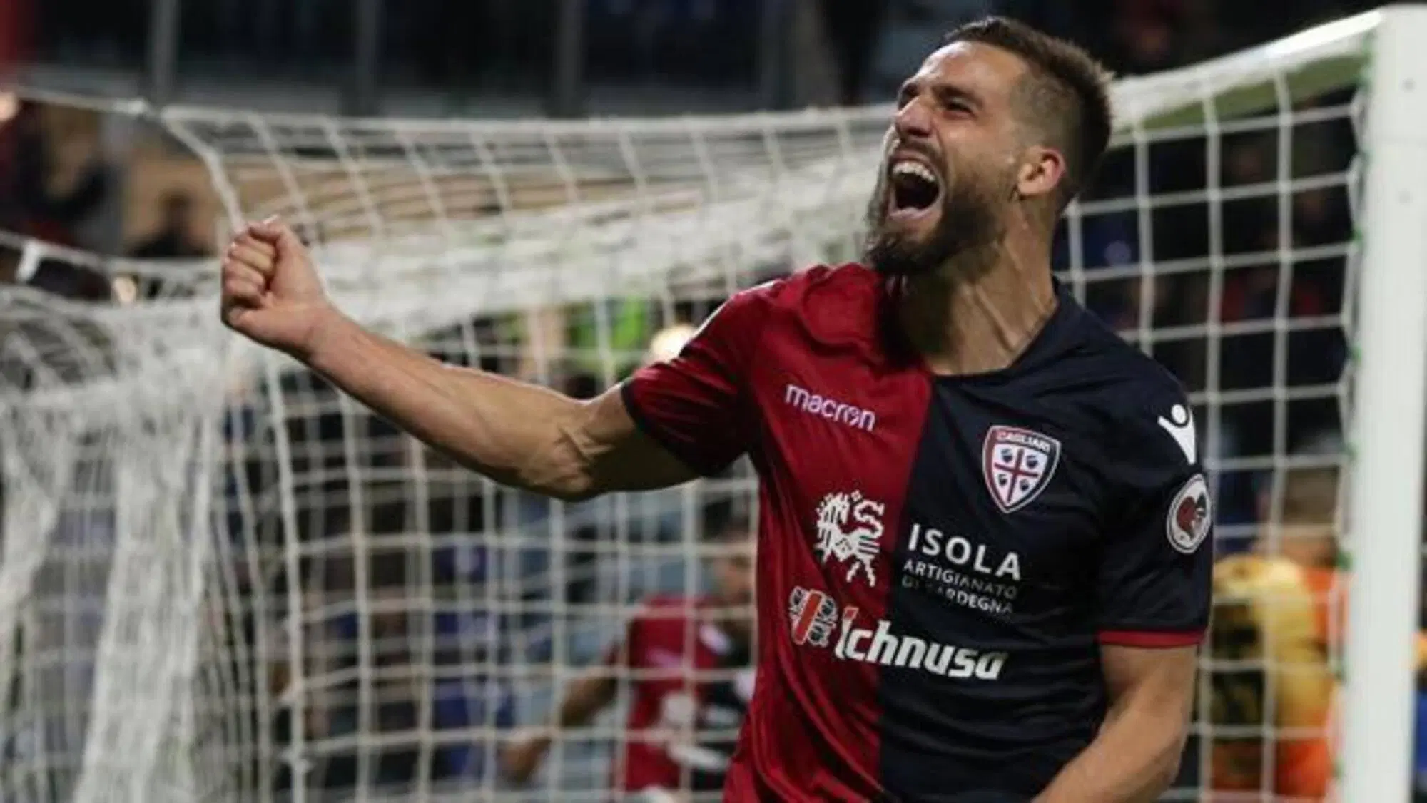 Leonardo Pavoletti, autore del gol promozione del Cagliari