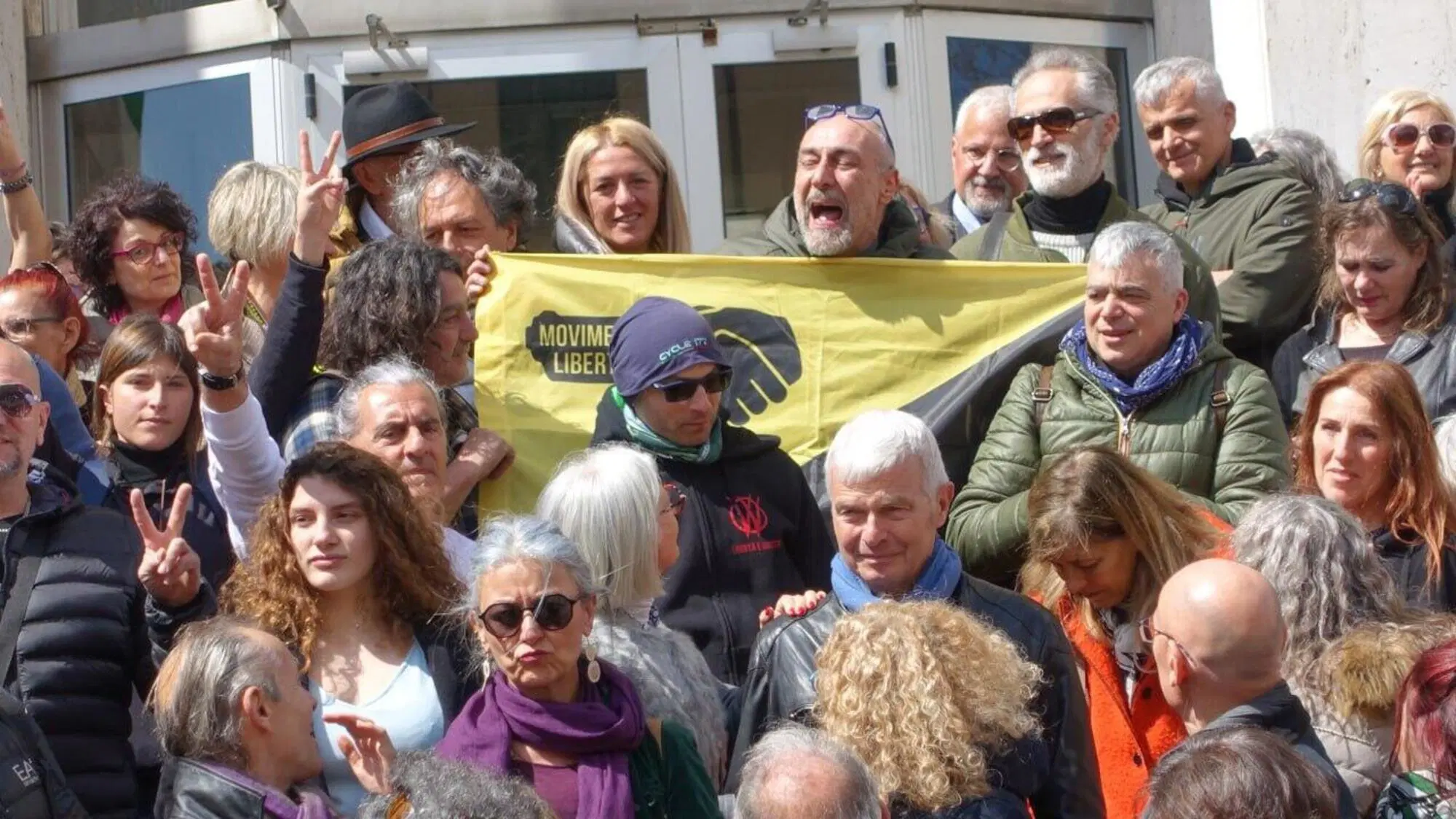 Leonardo Facco dopo l'assoluzione al tribunale di Forl&igrave;