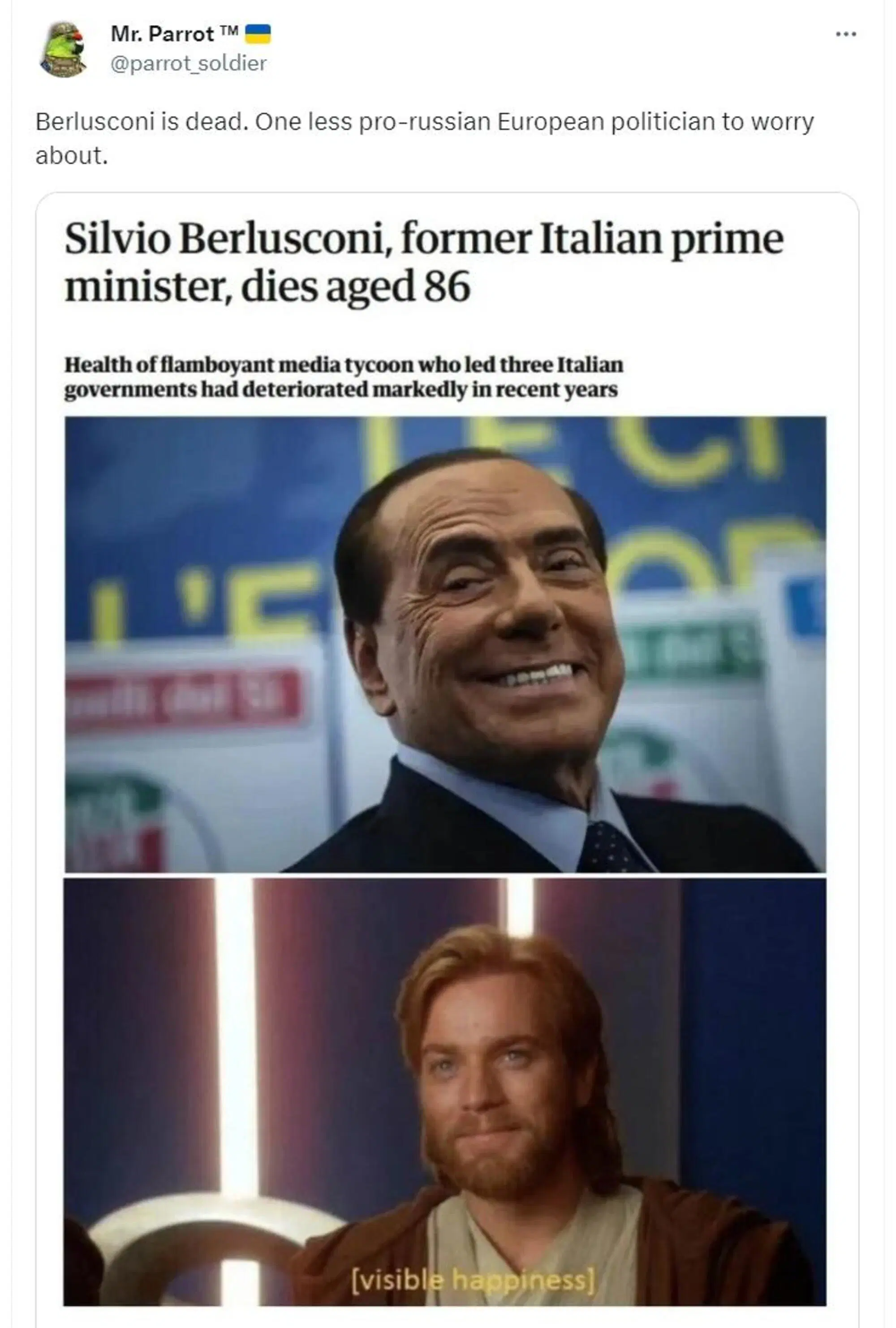 L'esultanza di Mr. Parrot