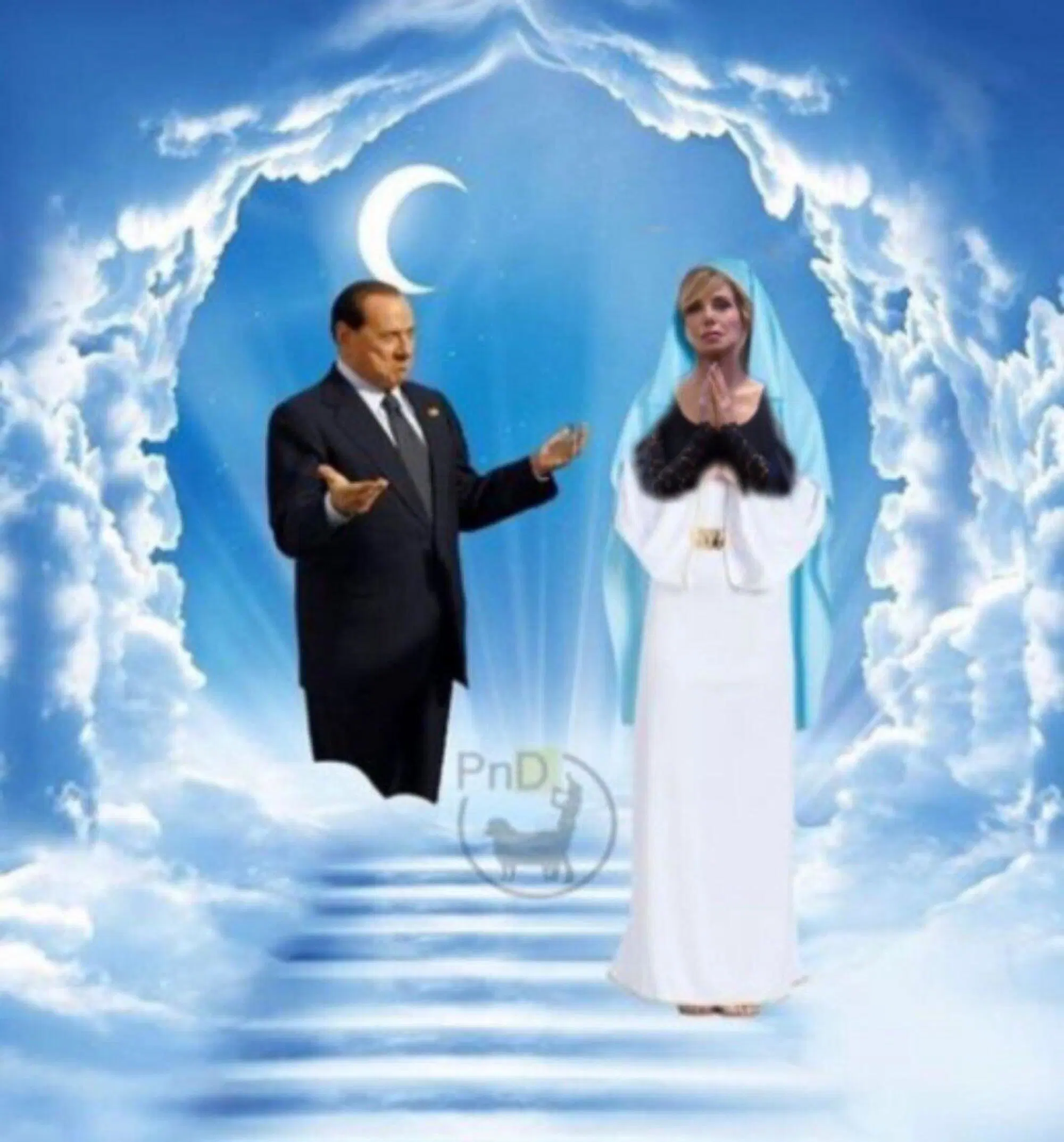 La posa di Barbara D'Urso ai funerali di Berlusconi l'ha trasformata in un meme