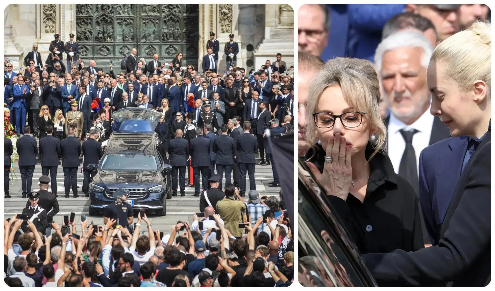 Marina Berlusconi, Marta Fascina e l'ultimo saluto  Silvio Berlusconi