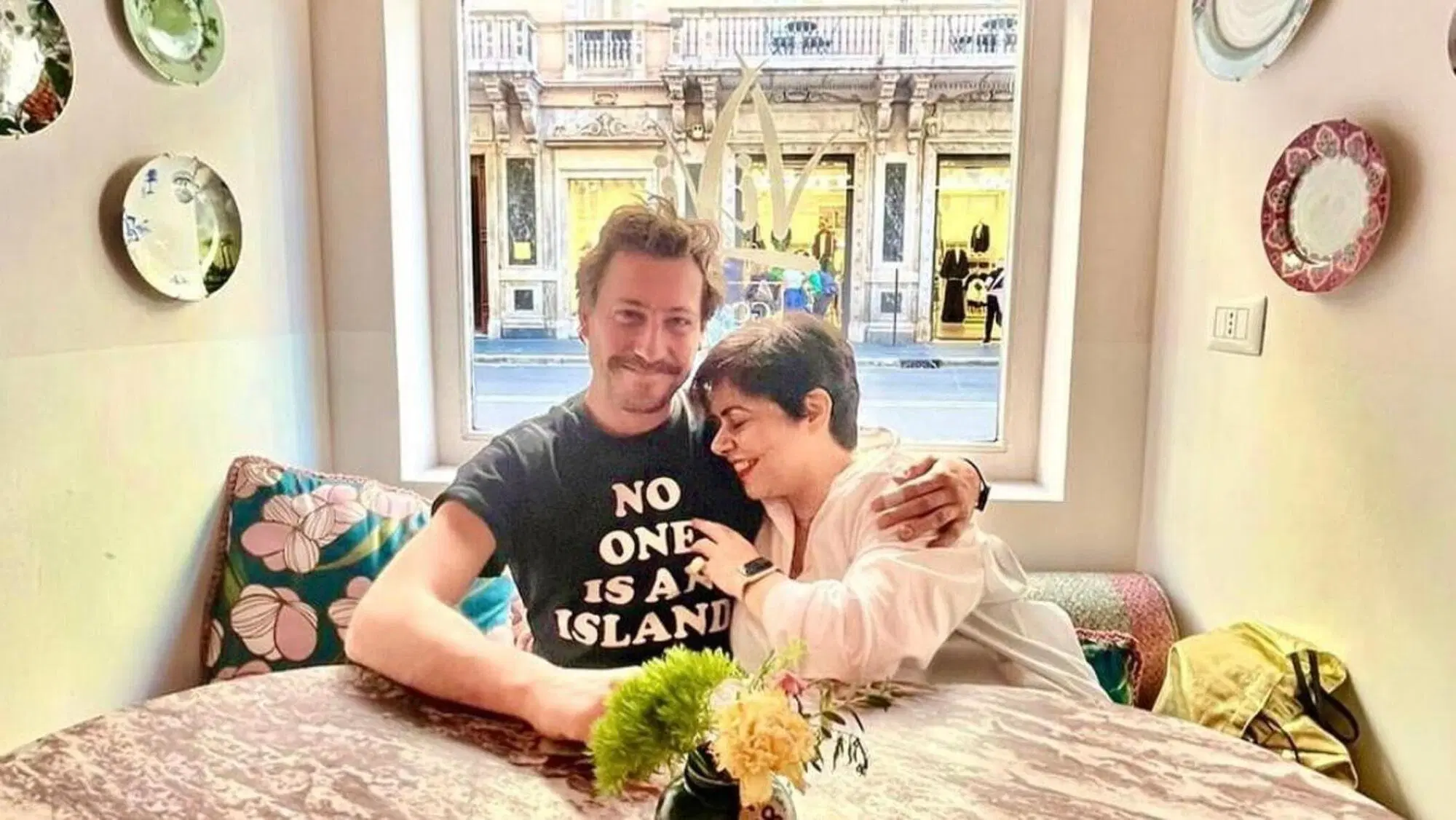 Michela Murgia con il neomarito "in articulo mortis"