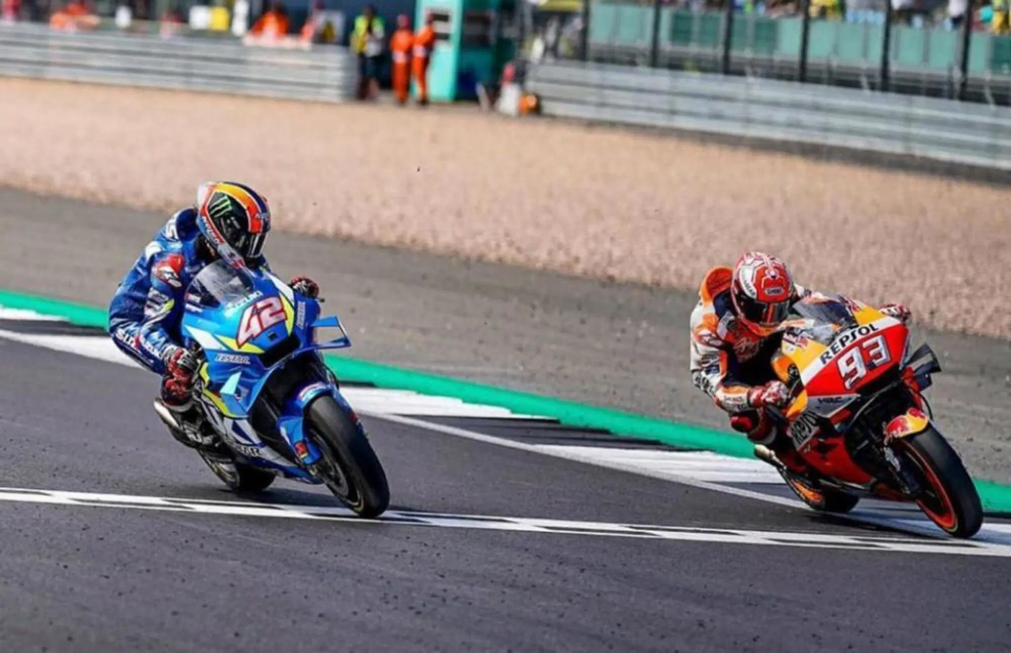 Alex Rins e Marc Marquez, Silverstone 2019