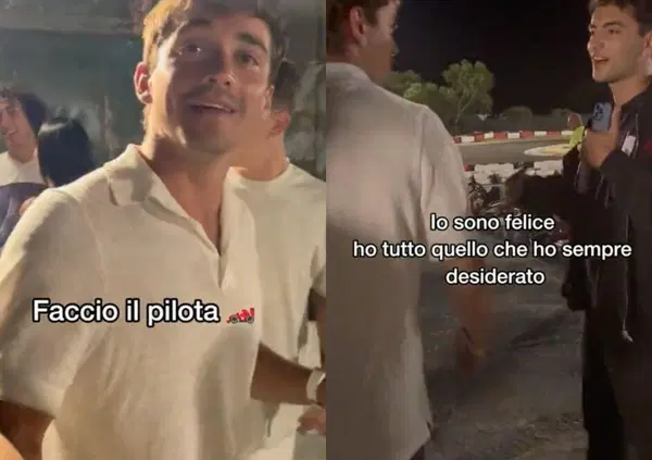 [VIDEO] Intervista "volante" a Charles Leclerc in vacanza: "Che cosa mi manca? Ecco..."
