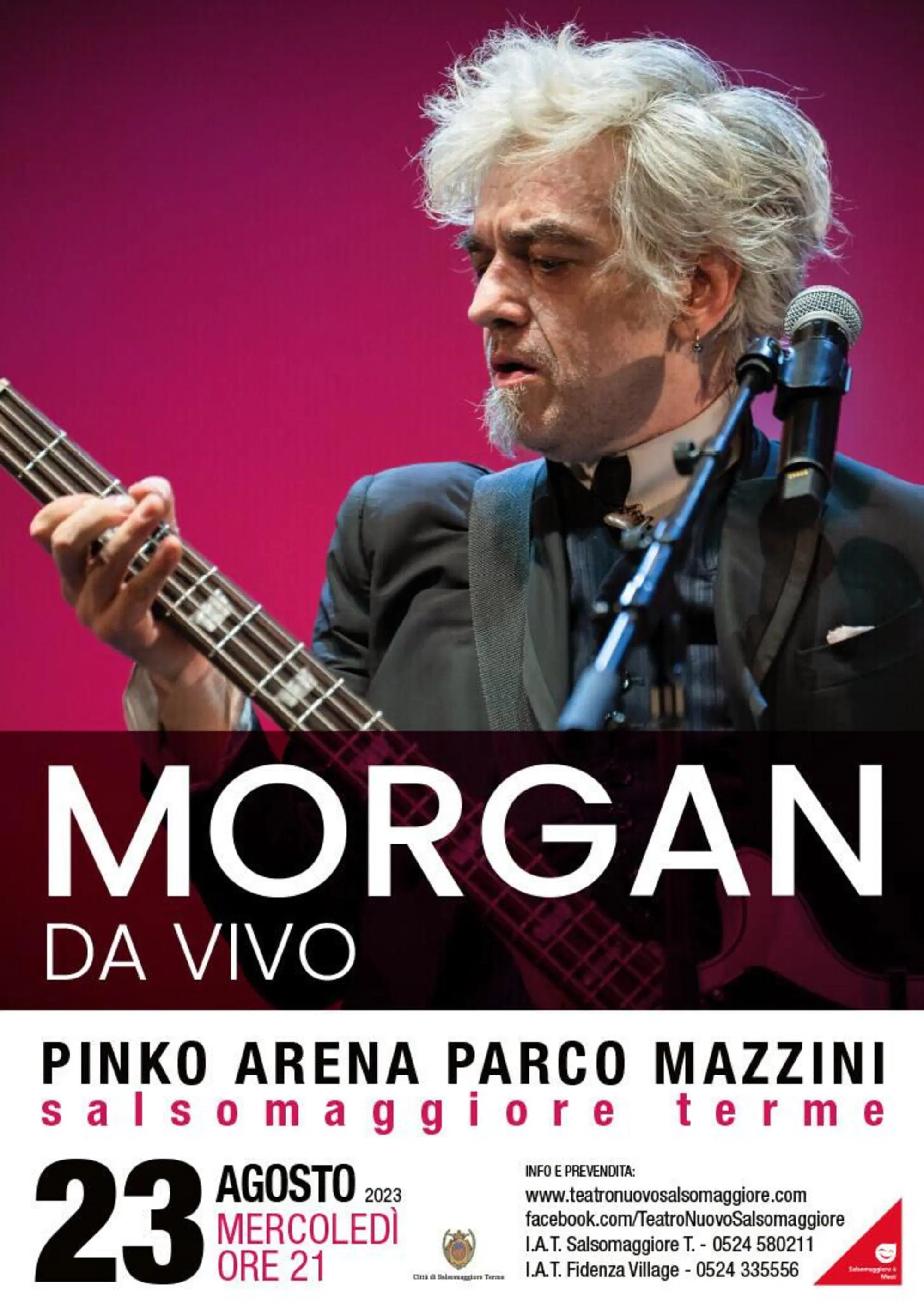 La locandina diventata virale: "Morgan da vivo"