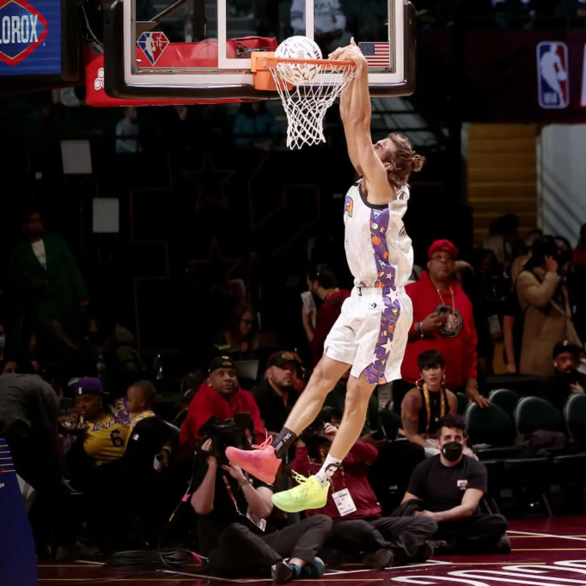 Gianmarco Tamberi all'Nba Celebrity All-Star Game