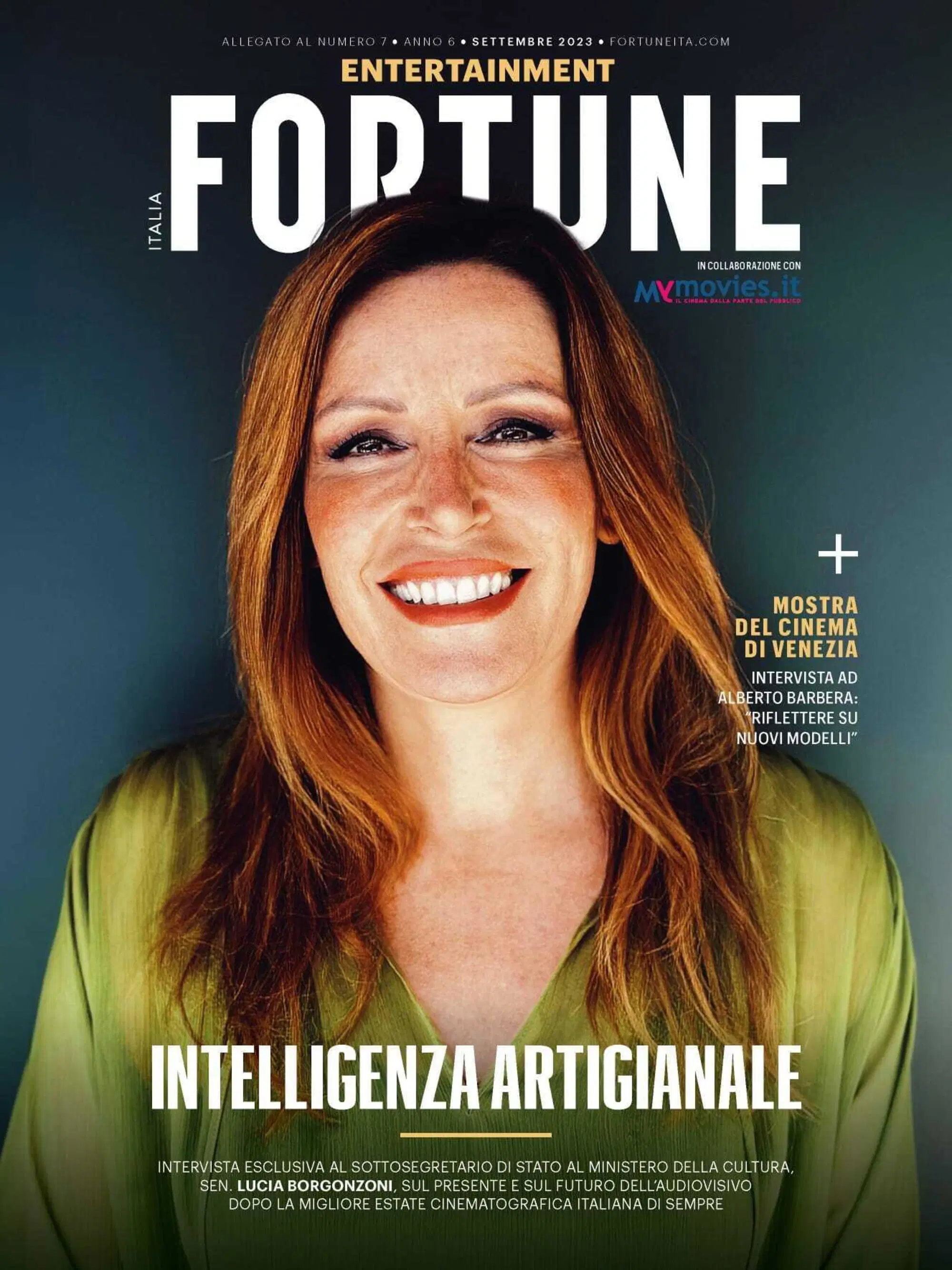 L'intervista a Lucia Borgonzoni in cover su Fortune Italia Entertainment