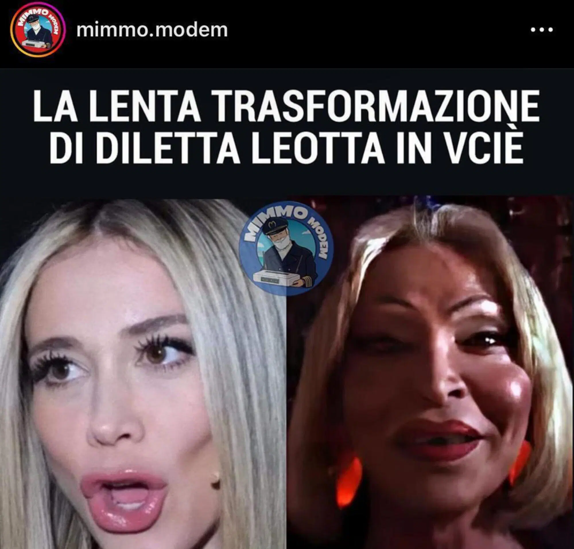 Dal profilo pubblico di Instagram "Mimmo.modem"