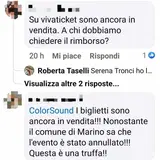 commenti al concerto annullato