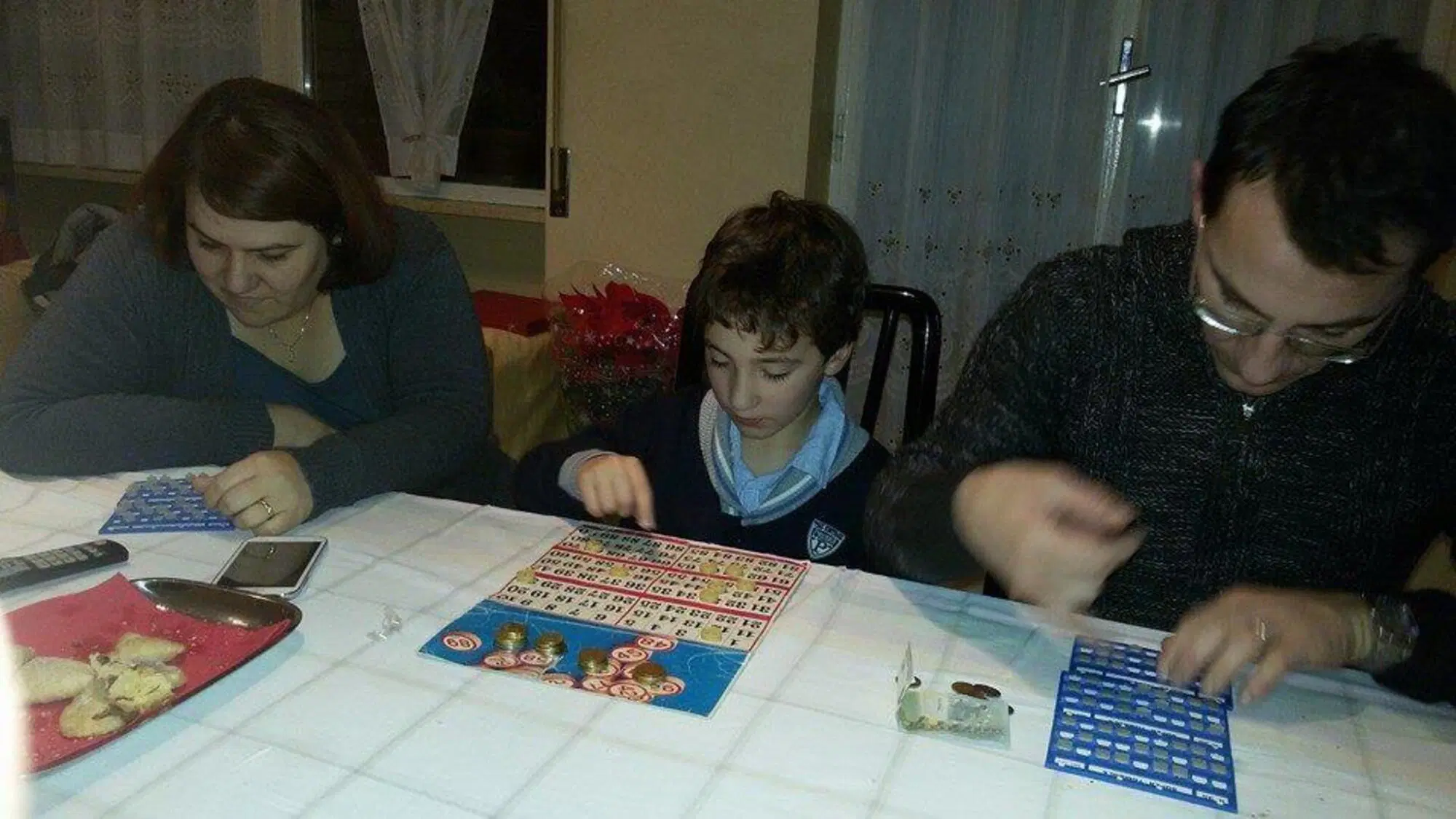 La classica tombola in famiglia