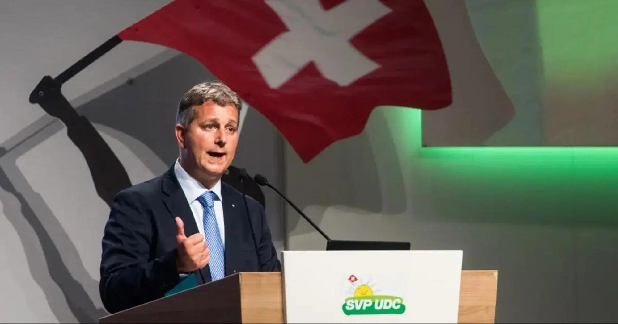 Marco Chiesa, leader dell'Udc svizzero