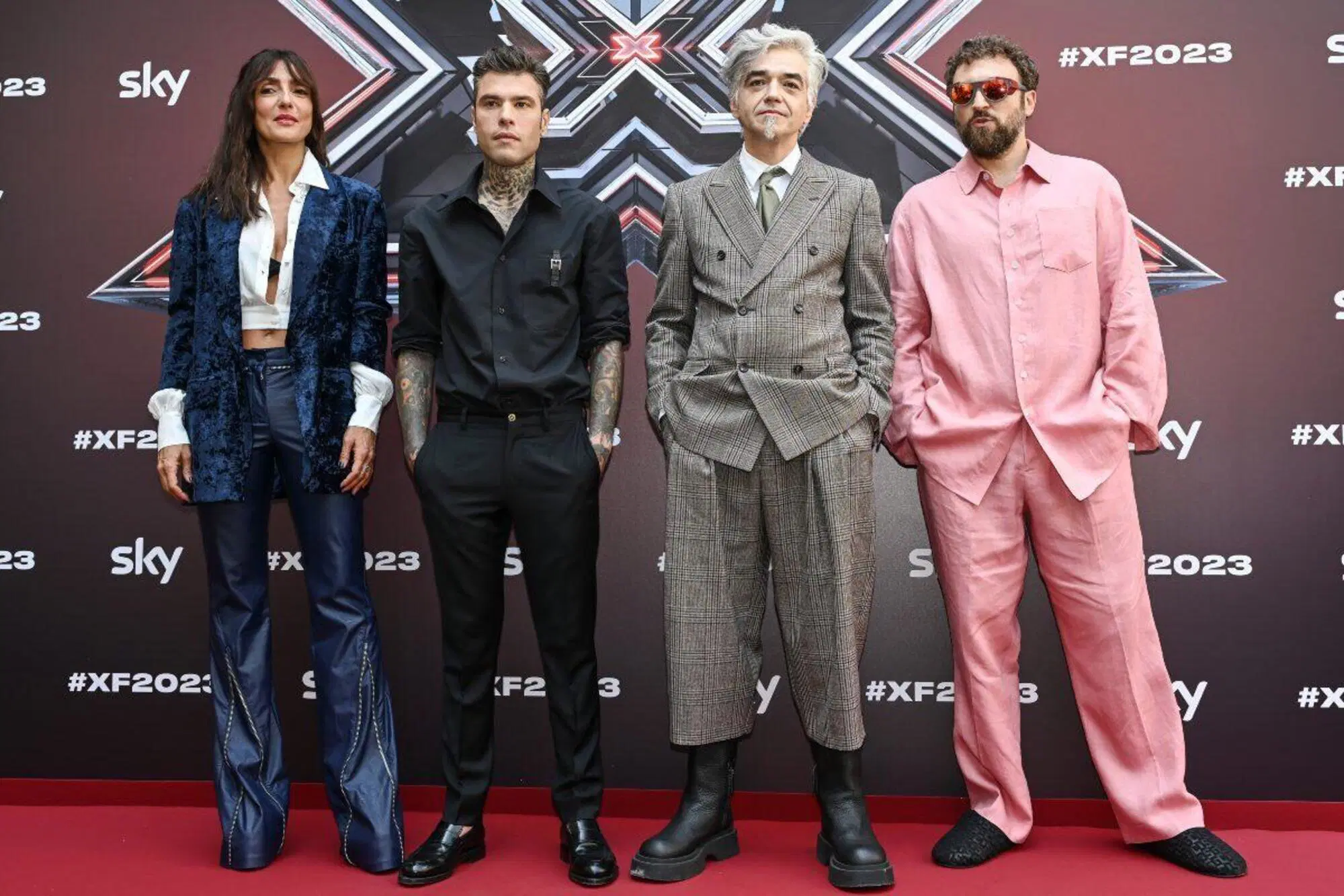 I giudici di X Factor Ambra Angiolini, Fedez, Morgan e Dargen D'Amico