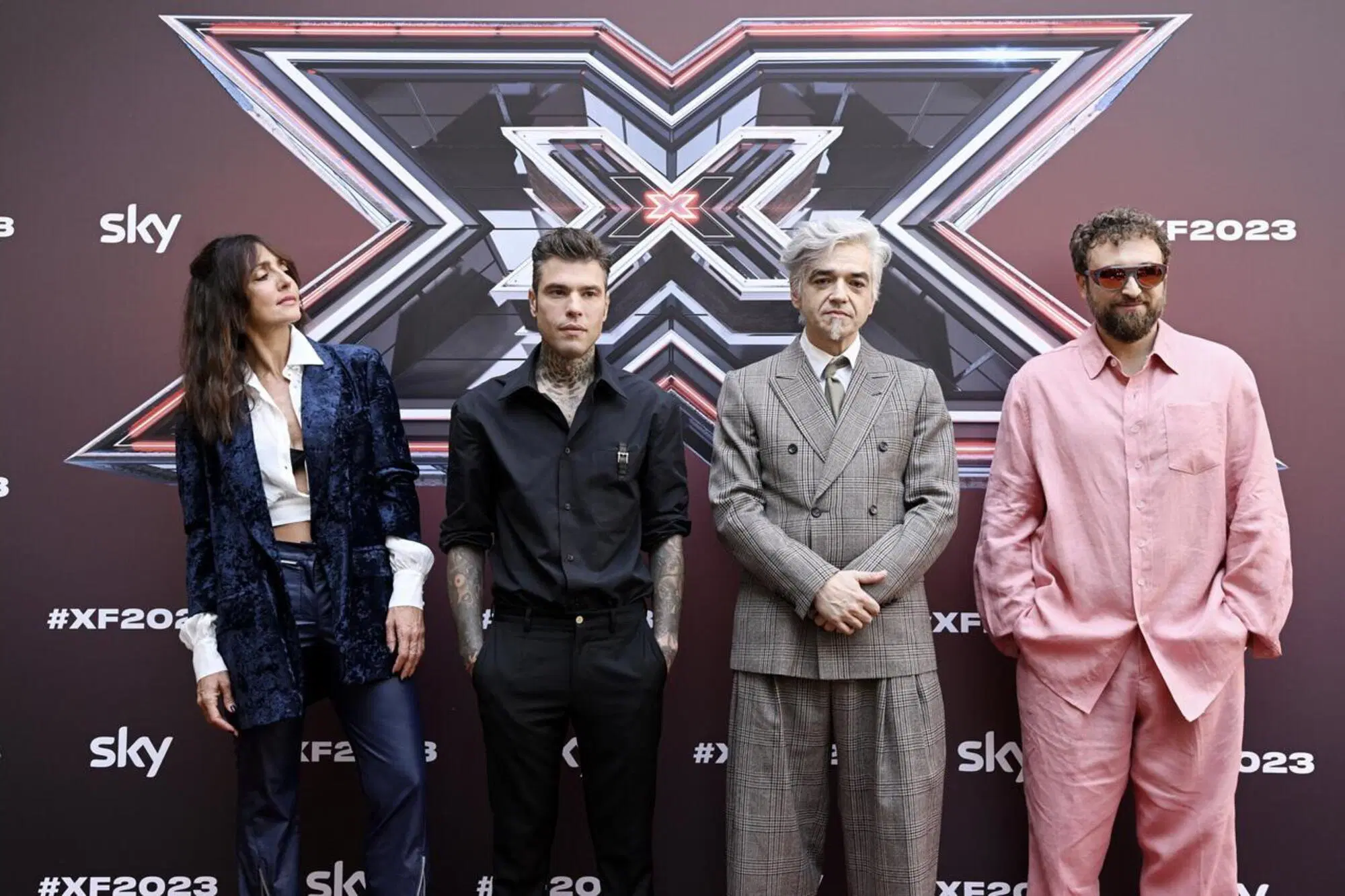 I giudici di X Factor Ambra Angiolini, Fedez, Morgan e Dargen D'Amico