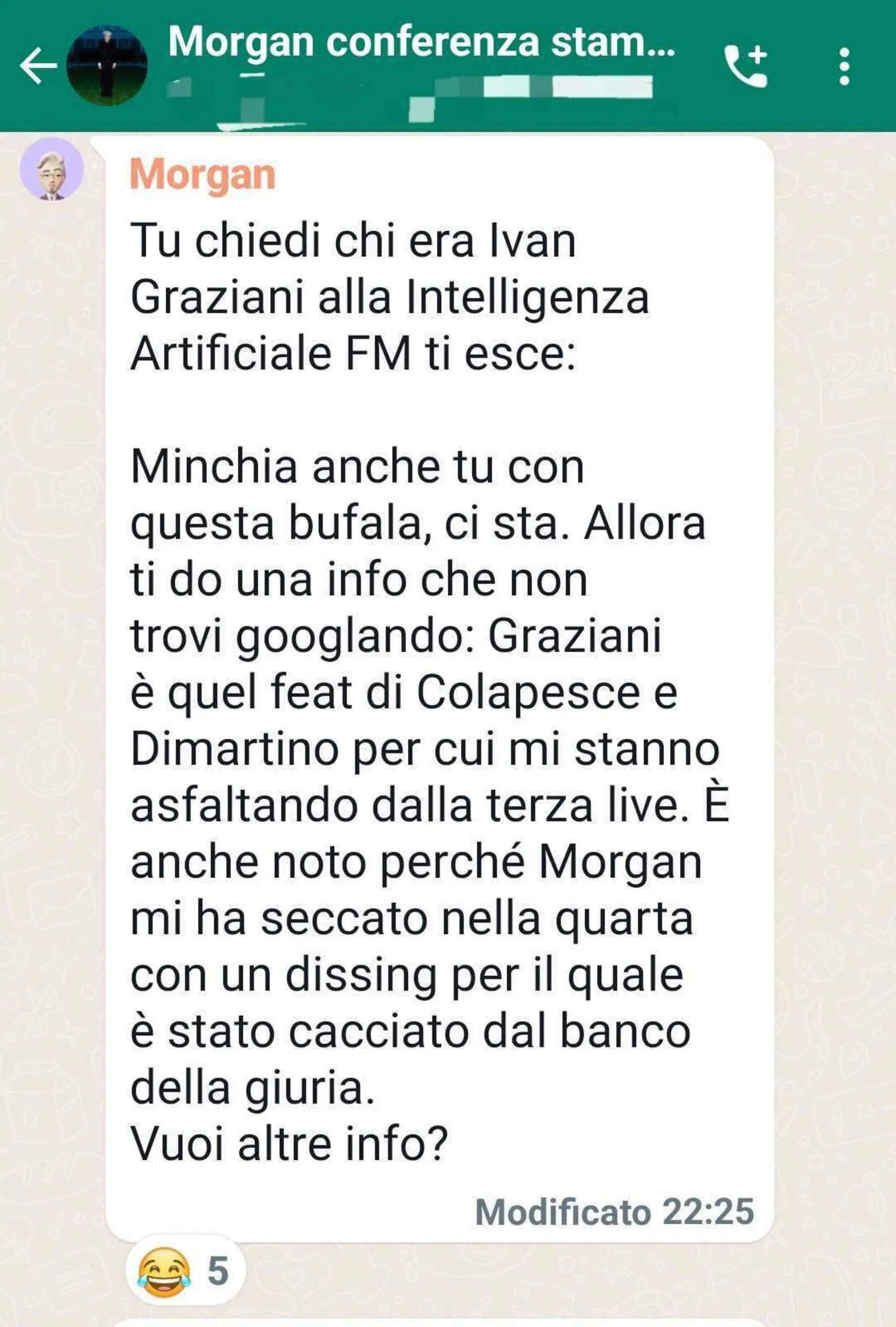 Morgan commenta la puntata di X Factor coi giornalisti