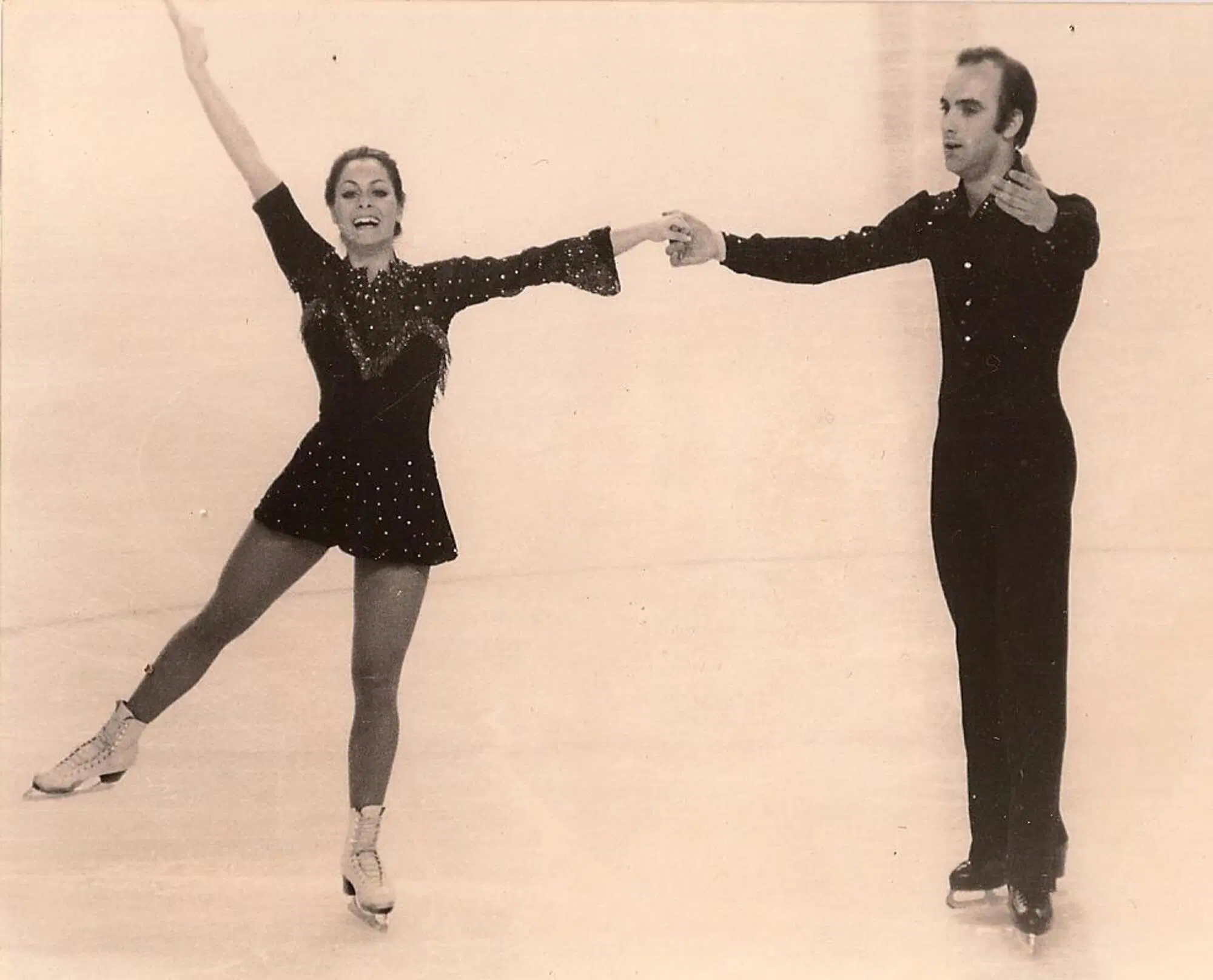 Matilde Ciccia durante un'esibizione di danza sul ghiaccio