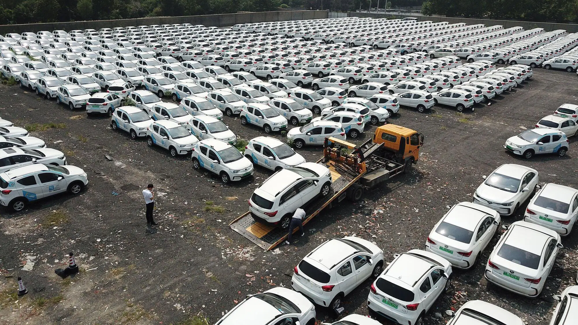 I "cimiteri green" di auto elettriche in Cina