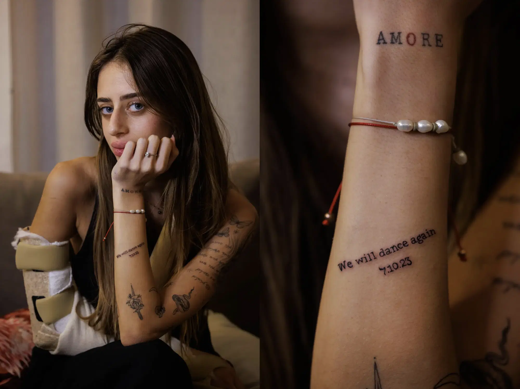 Mia Schem e il tatuaggio in ricordo dell'attacco del 7 ottobre