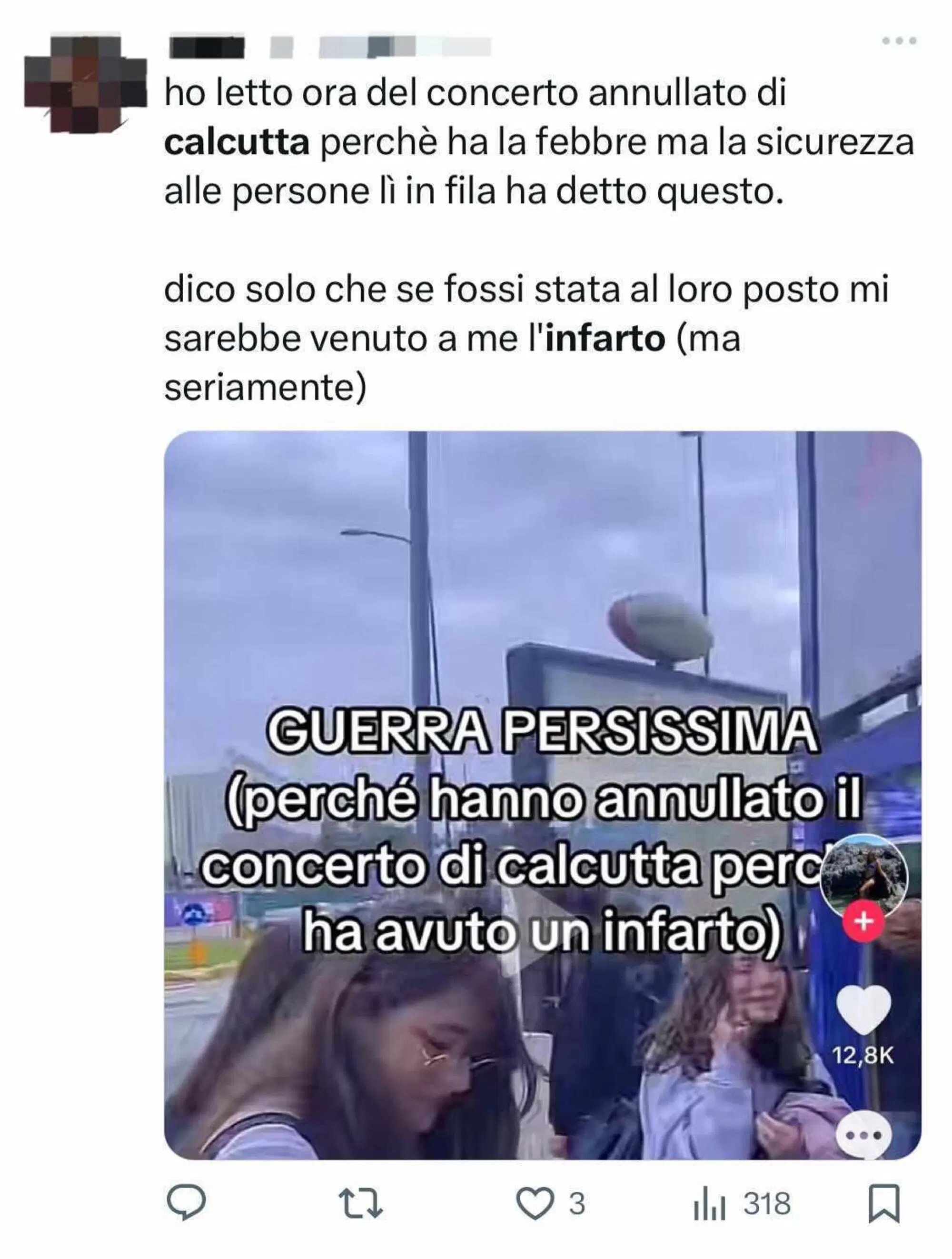 Calcutta, commenti sull'annullamento