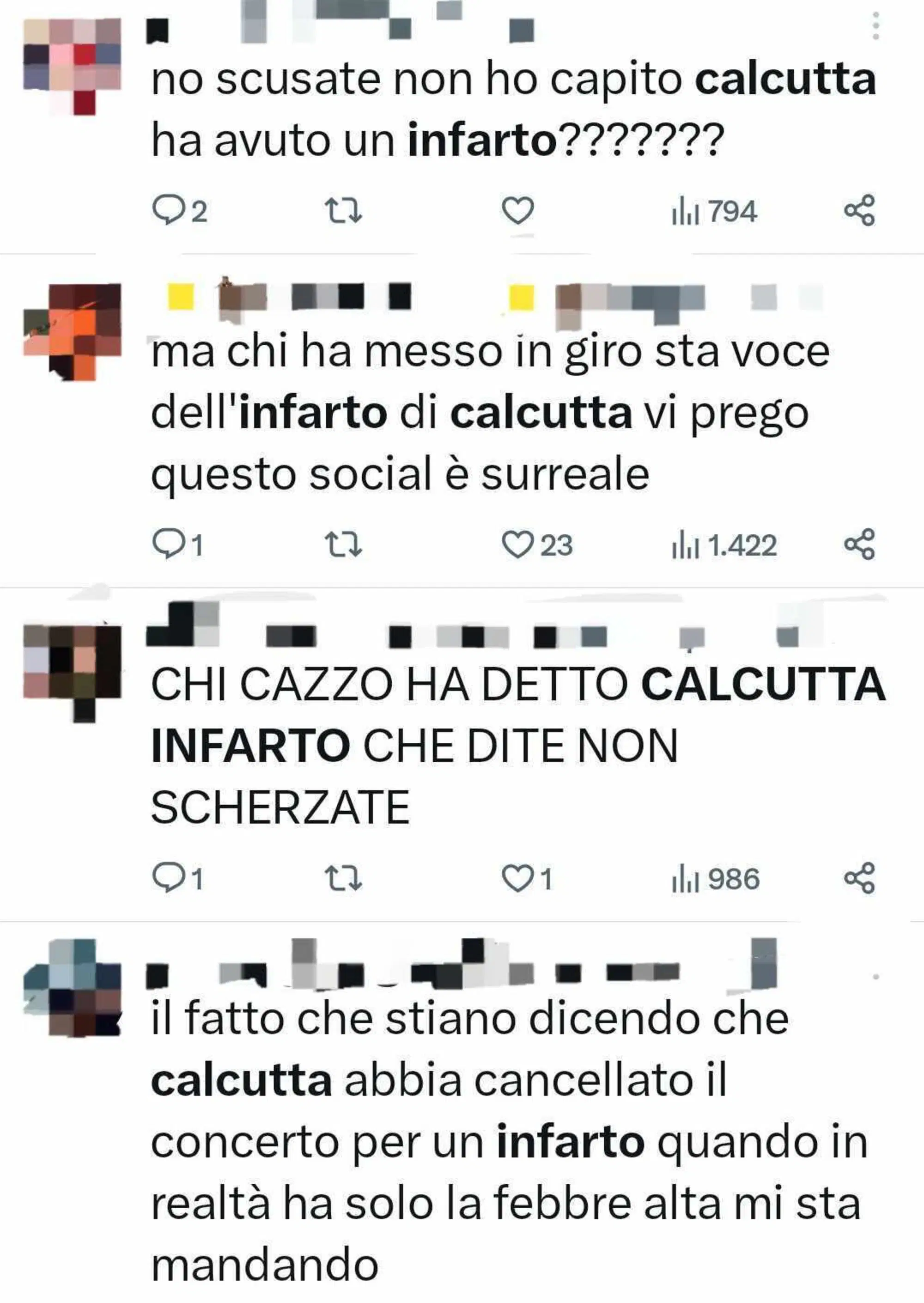 Commenti sull'annullamento del concerto di Calcutta a Napoli