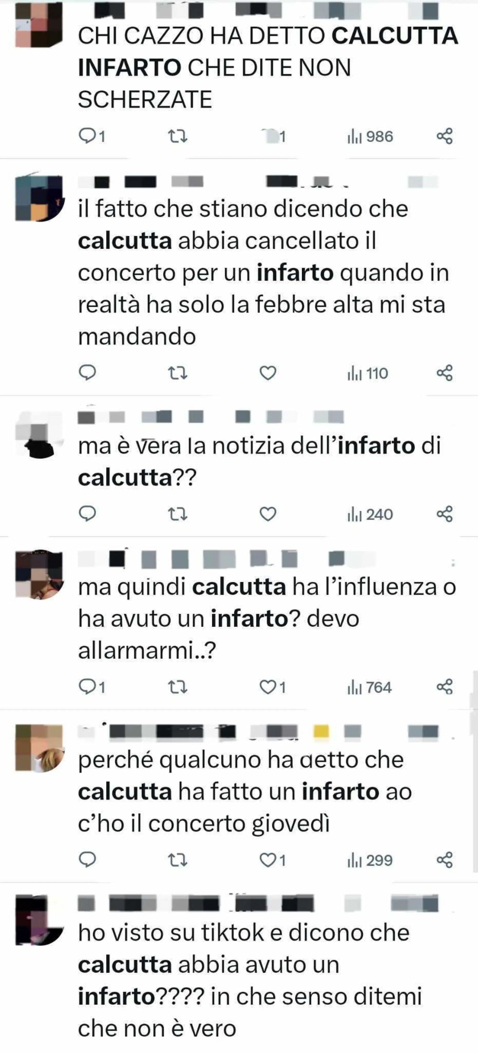 Commenti sull'annullamento del concerto di Calcutta a Napoli