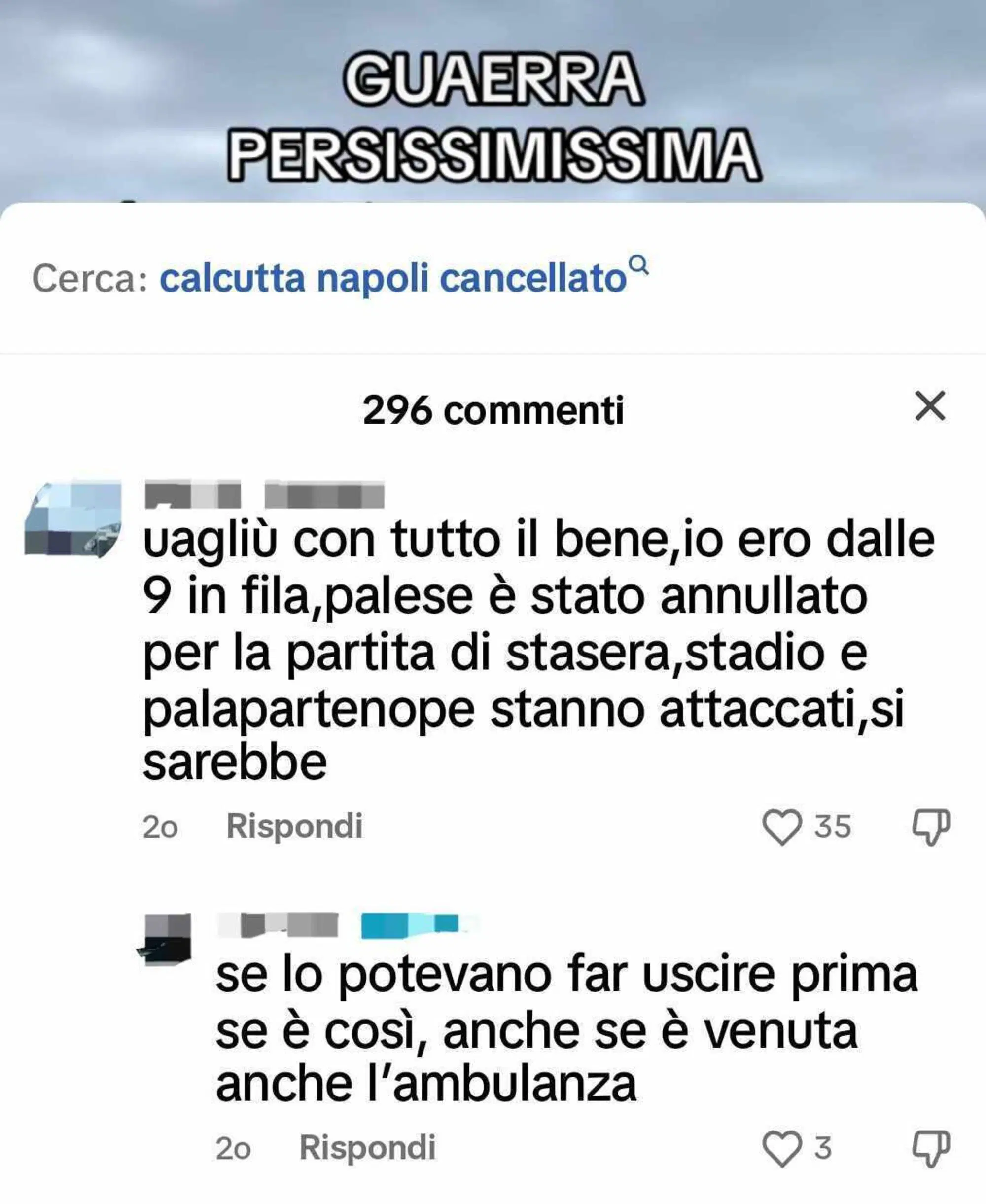 Commenti sull'annullamento del concerto di Calcutta a Napoli