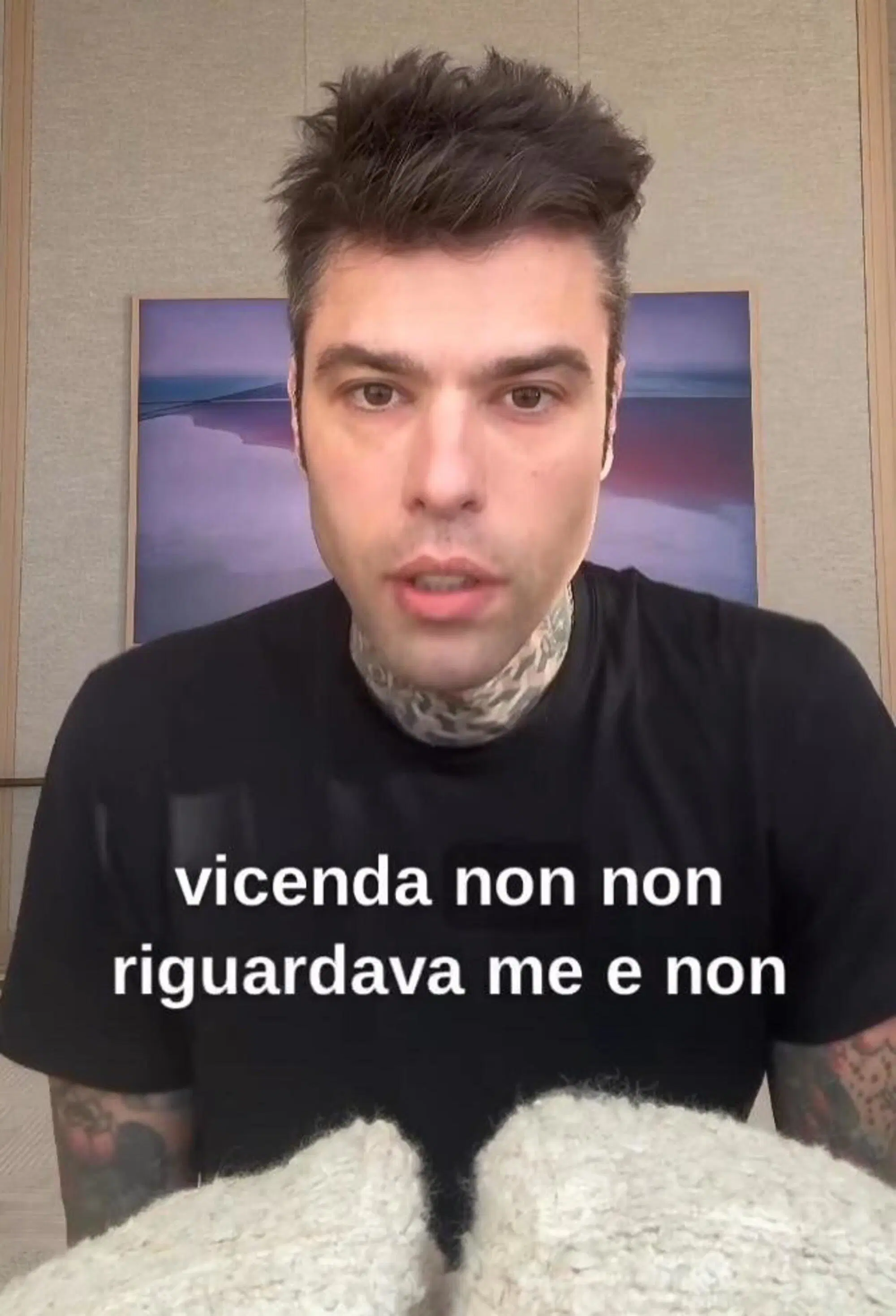"La vicenda non riguardava e non riguarda me", dice tra l'altro Fedez