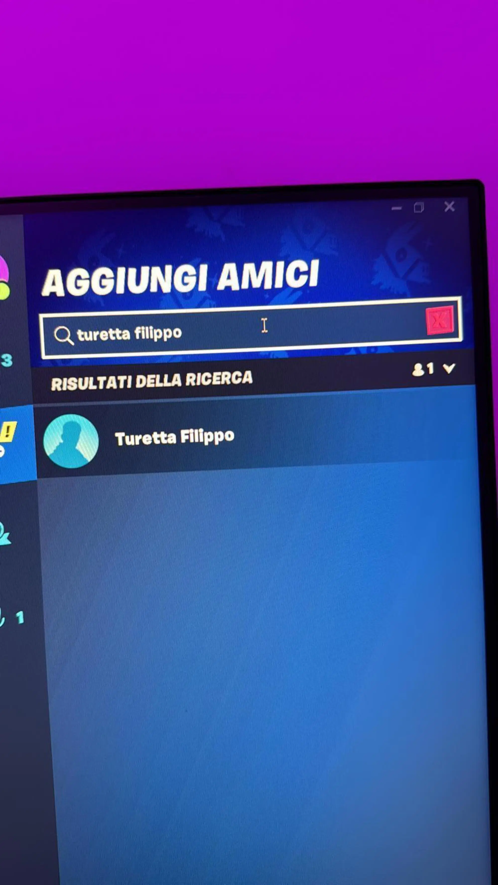 Altri account Fortnite nominati "Filippo Turetta"
