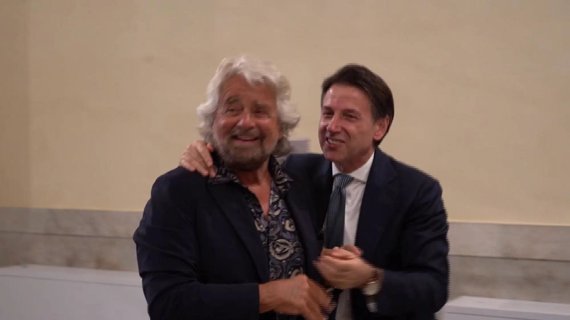 Beppe Grillo e Giuseppe Conte
