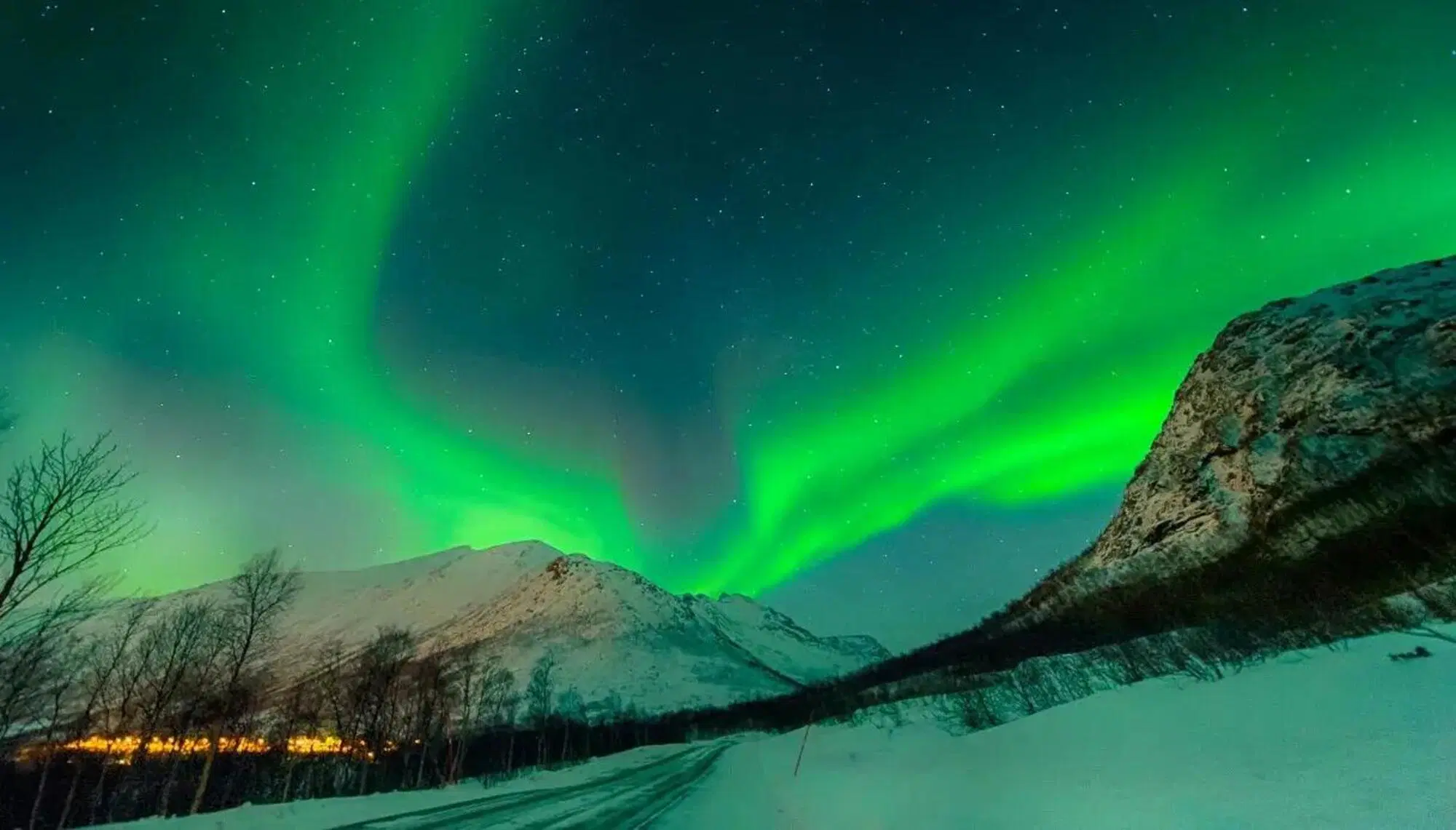 L'aurora boreale in Norvegia