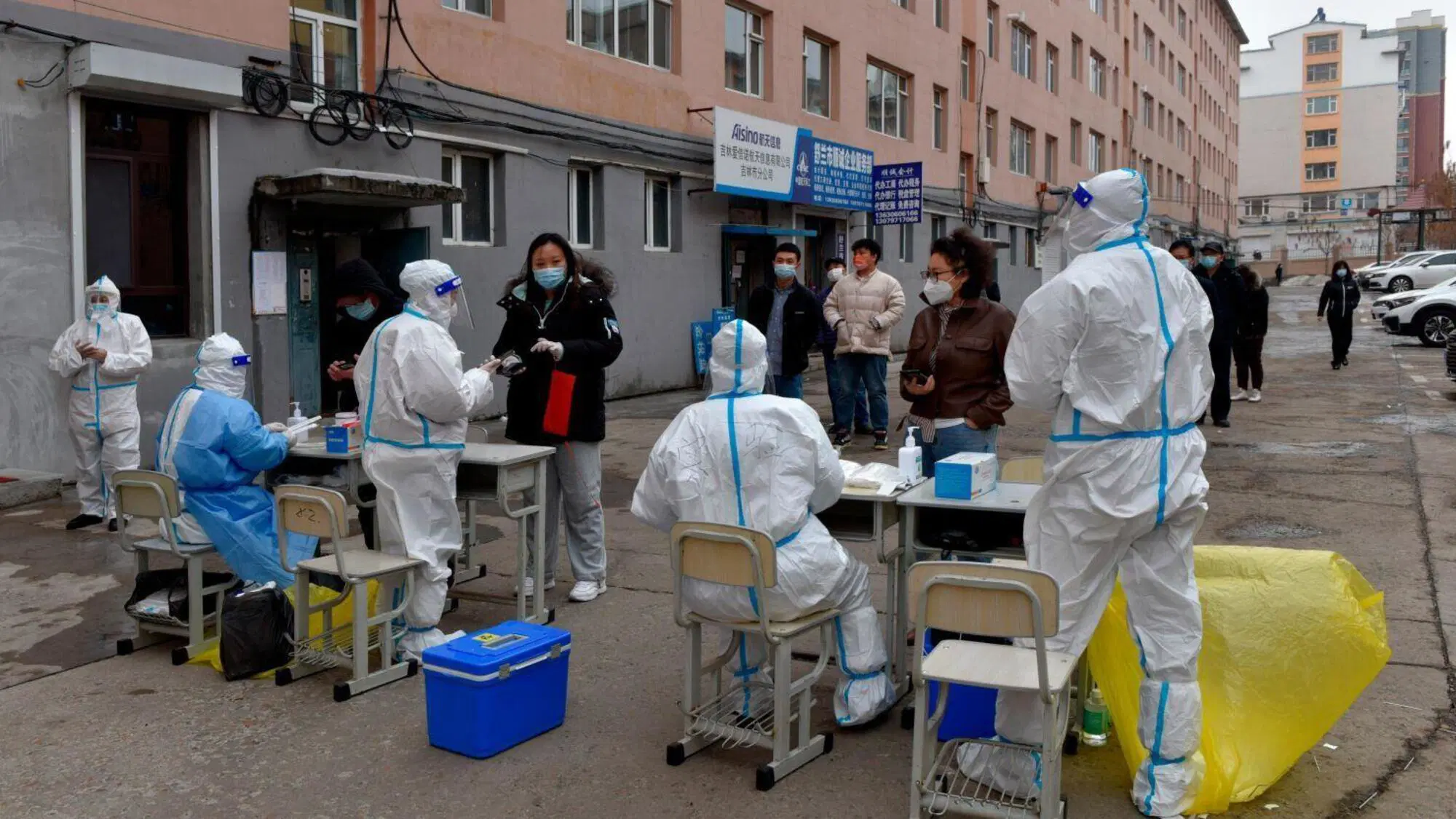 L'organizzazione dei test per Covid in Cina