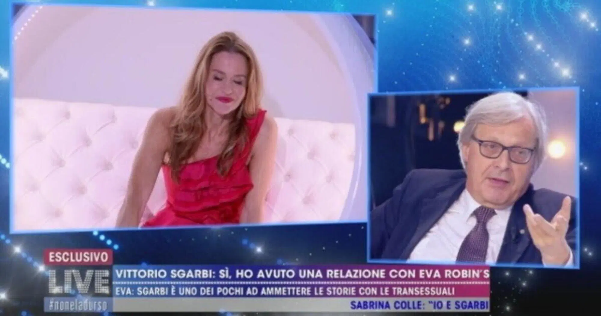 Eva Robin's e Vittorio Sgarbi
