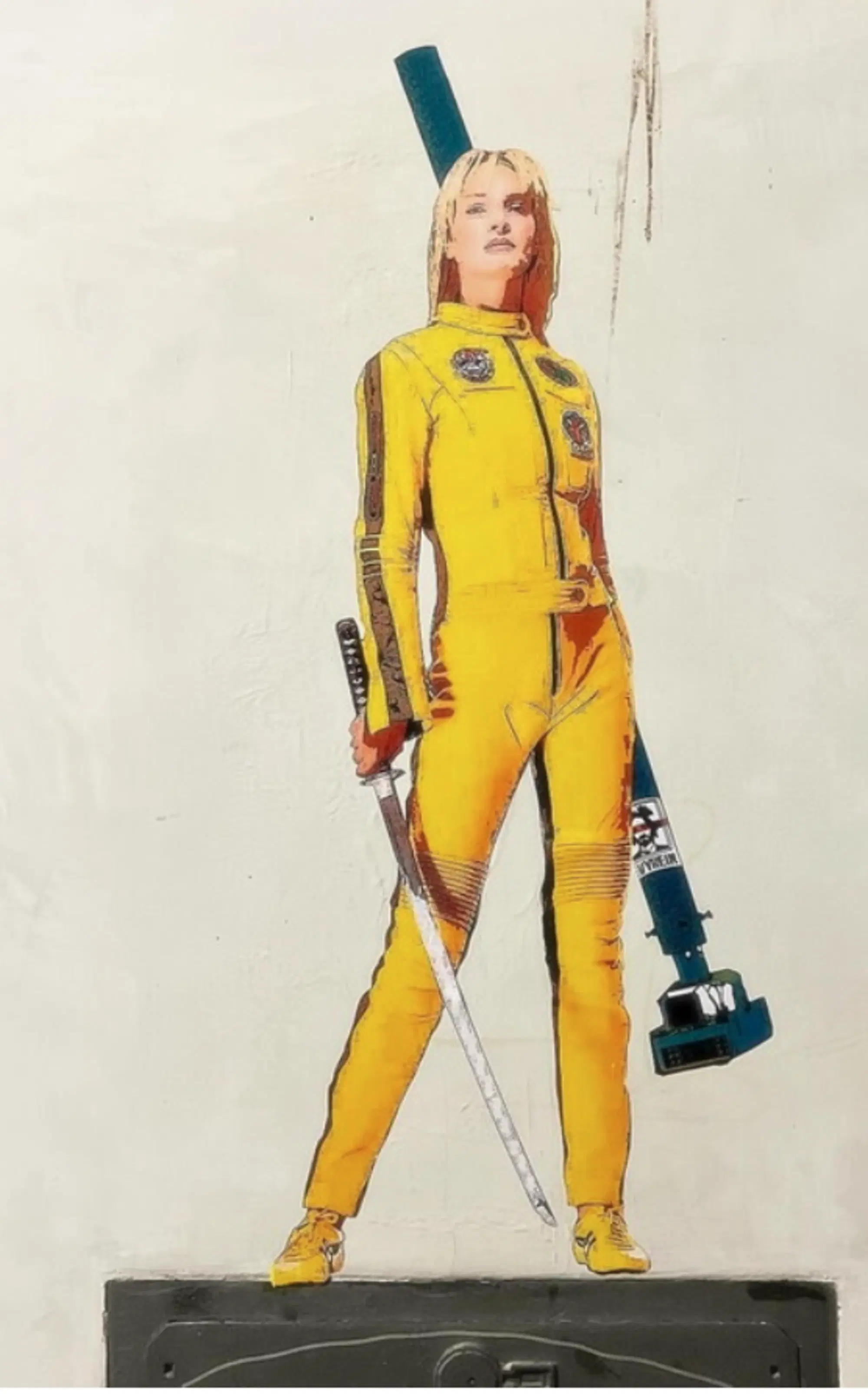 Murales di Fleximan sotto forma di Kill Bill