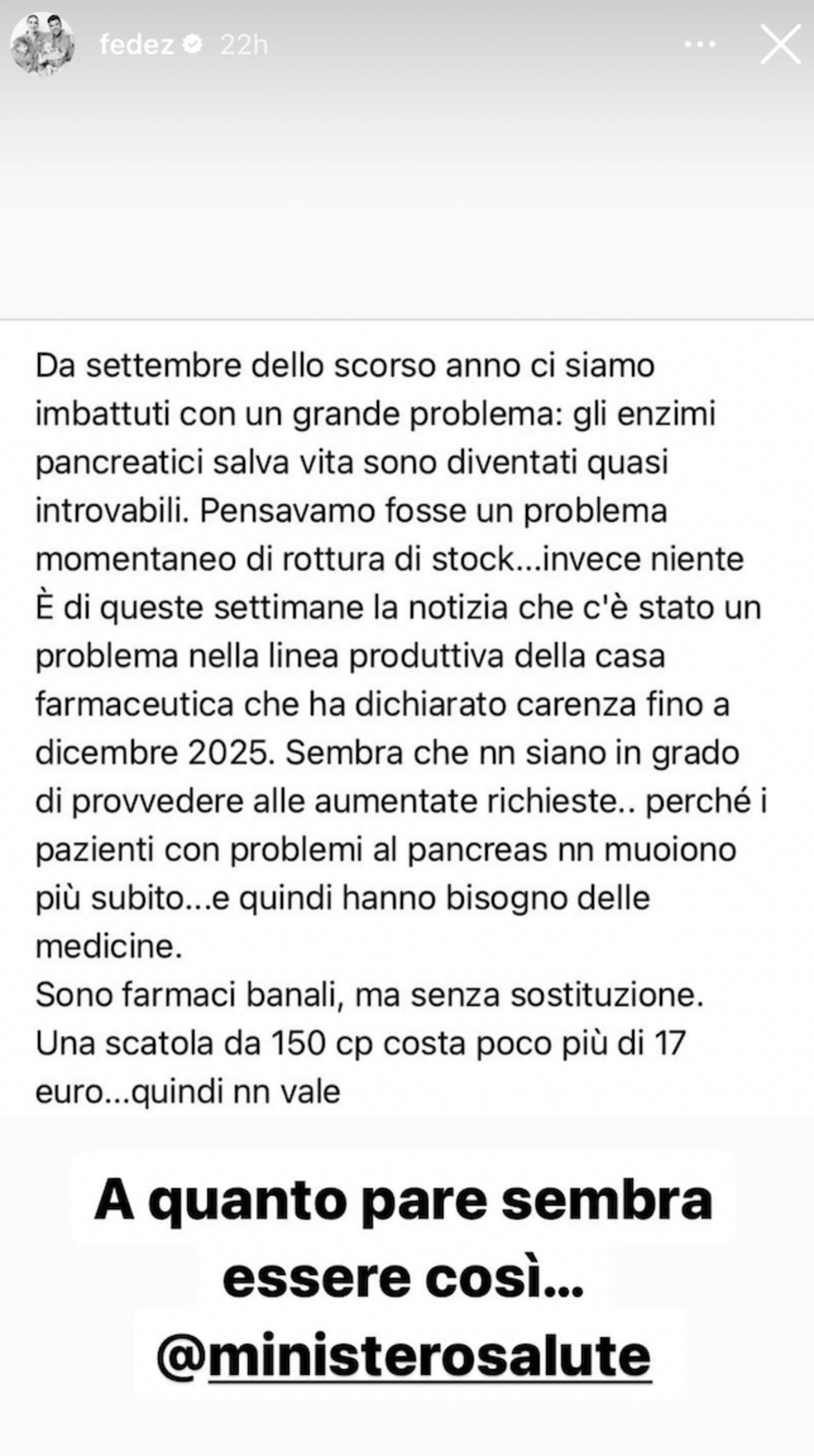 Appello social via IG di Fedez