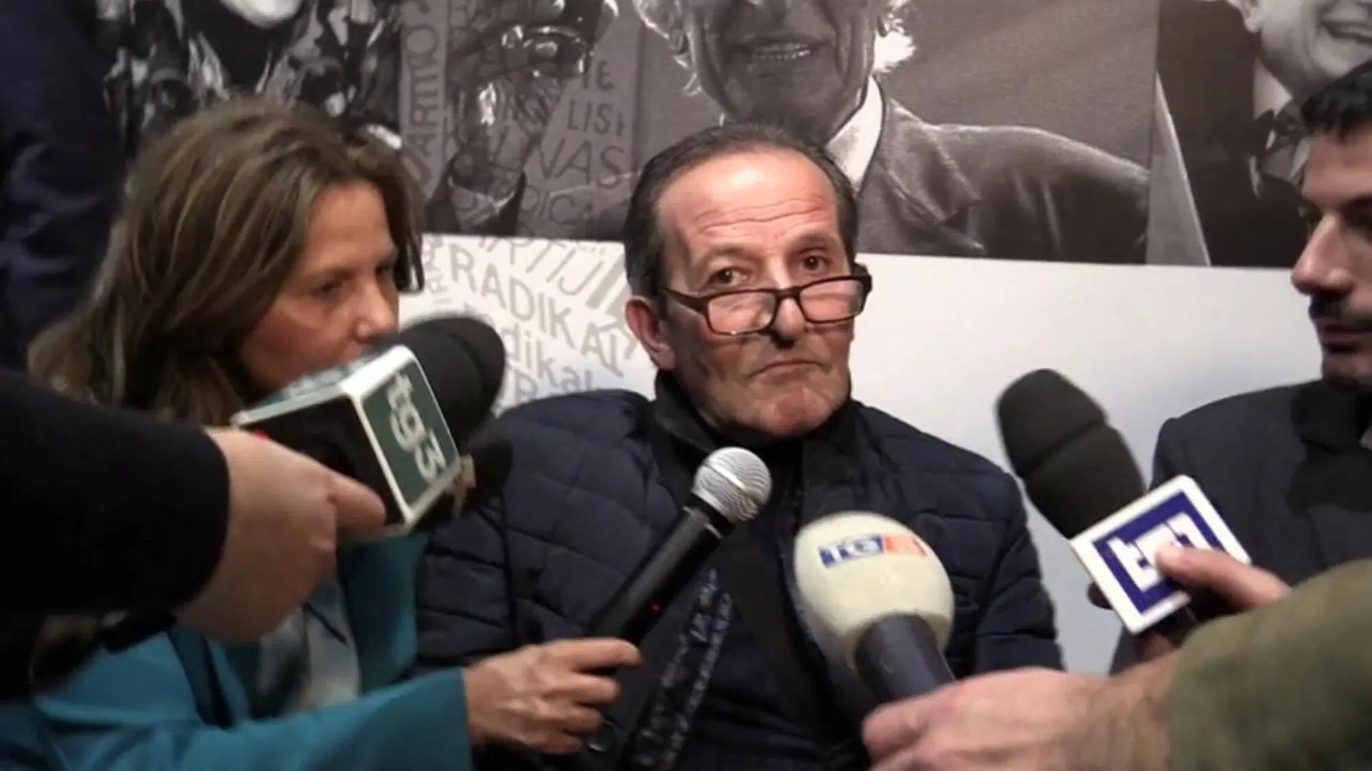 Beniamino Zuncheddu dopo l'assoluzione