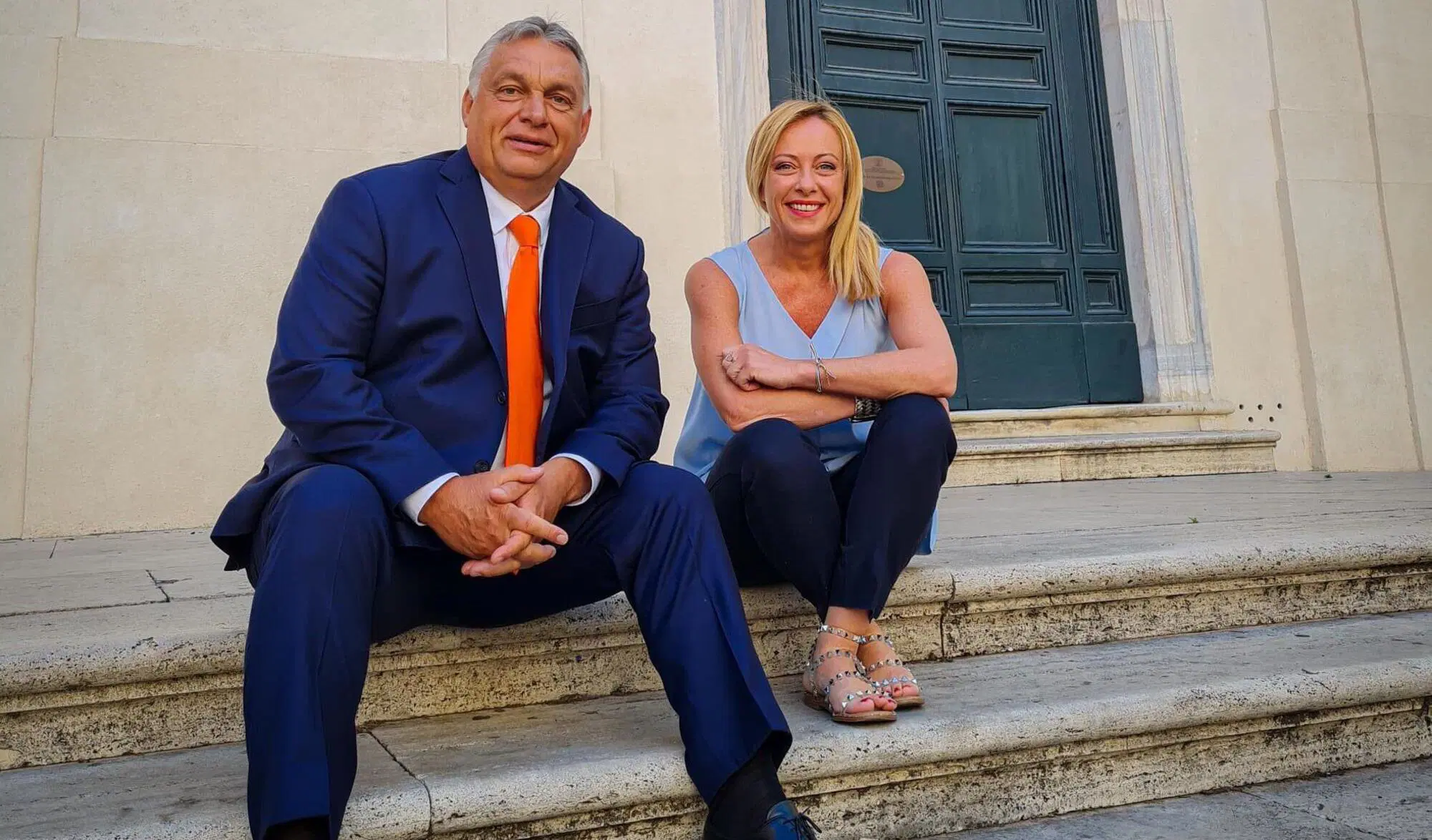 Viktor Orban e Giorgia Meloni