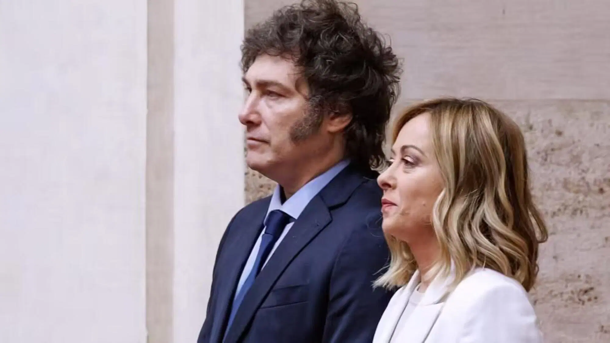 Javier Milei e Giorgia Meloni