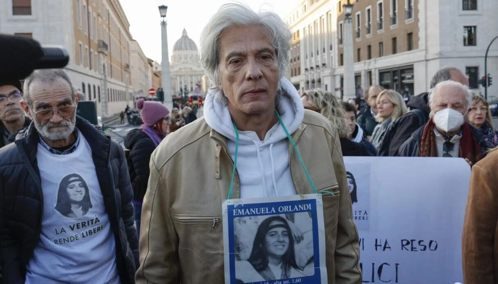 Pietro Orlandi ed Emanuela Orlandi