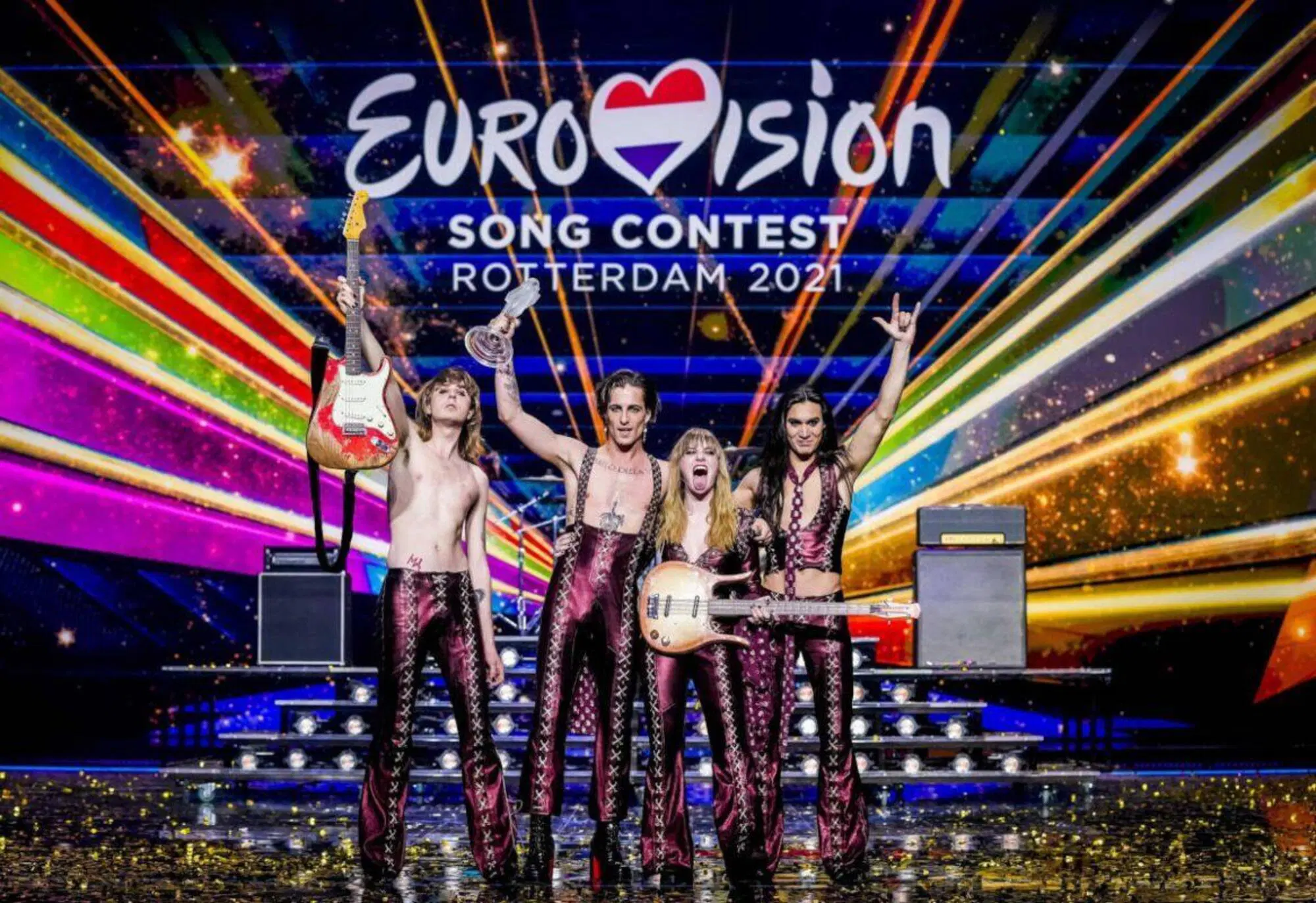 I Maneskin all'Eurovision 2021, quando vinsero con &ldquo;Zitti e buoni&rdquo;