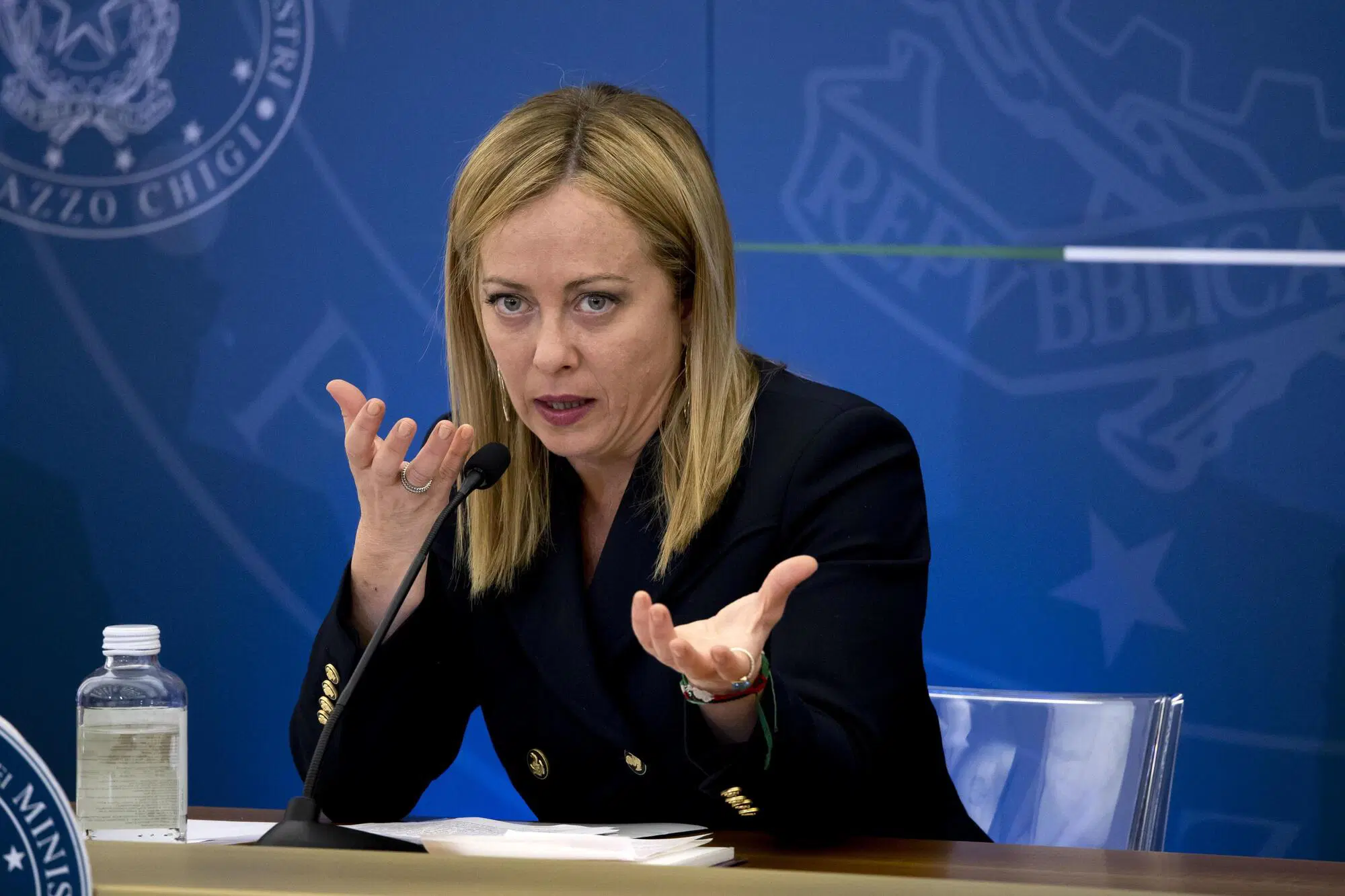 La presidente del Consiglio Girogia Meloni