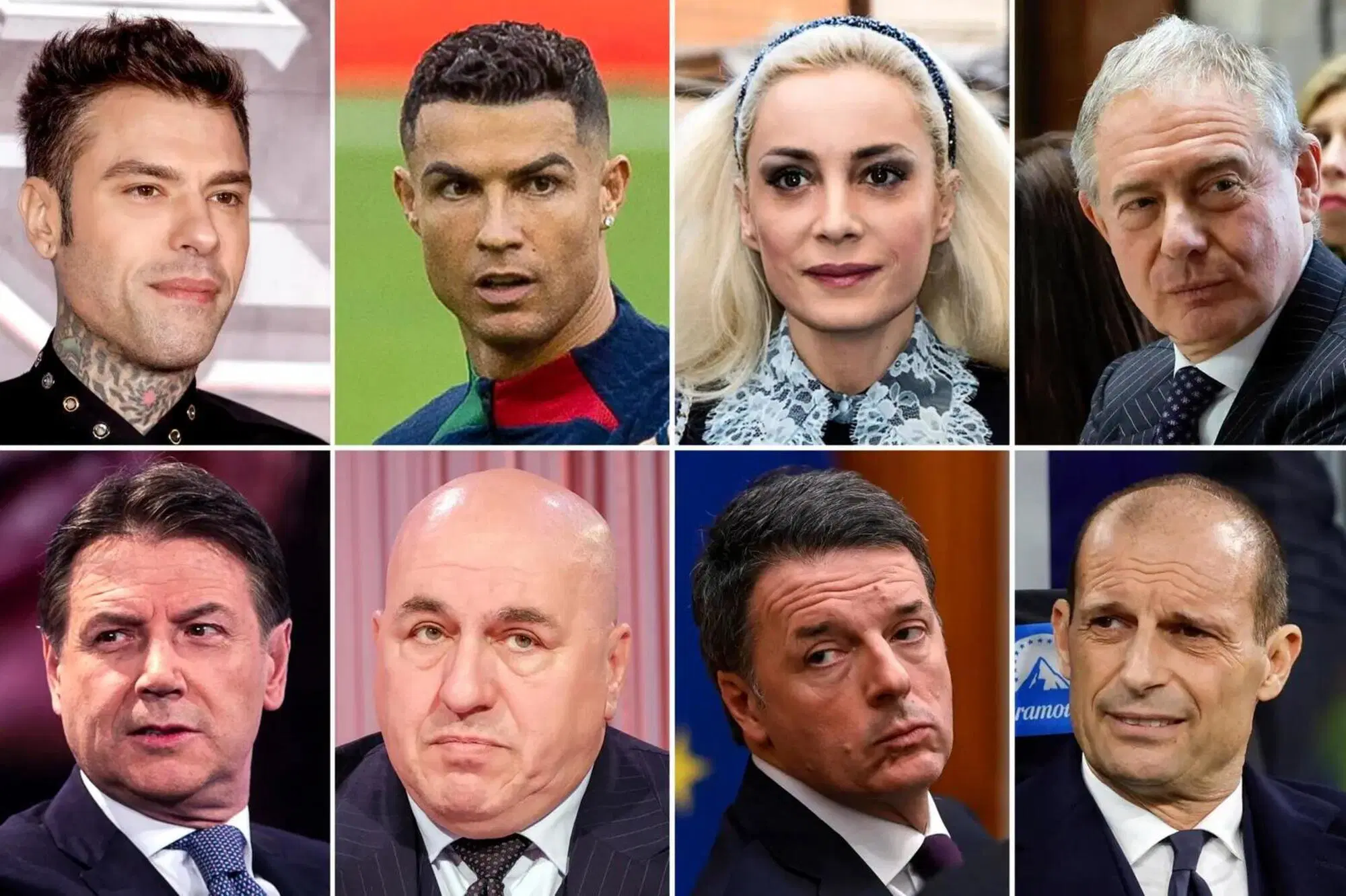 Alcuni dei personaggi oggetto di dossieraggio