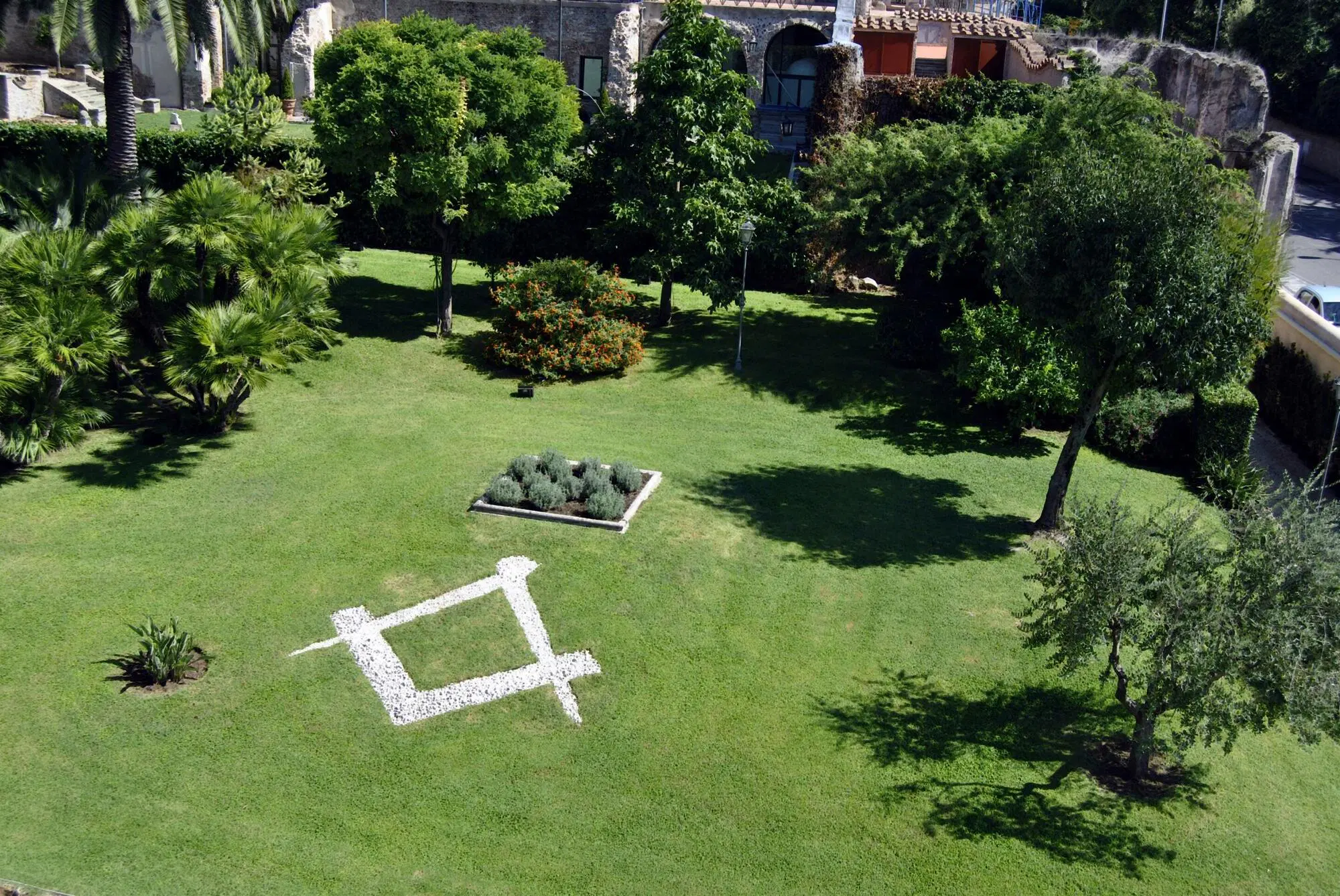 Il giardino del Vascello, sede del Grande Oriente d'Italia 