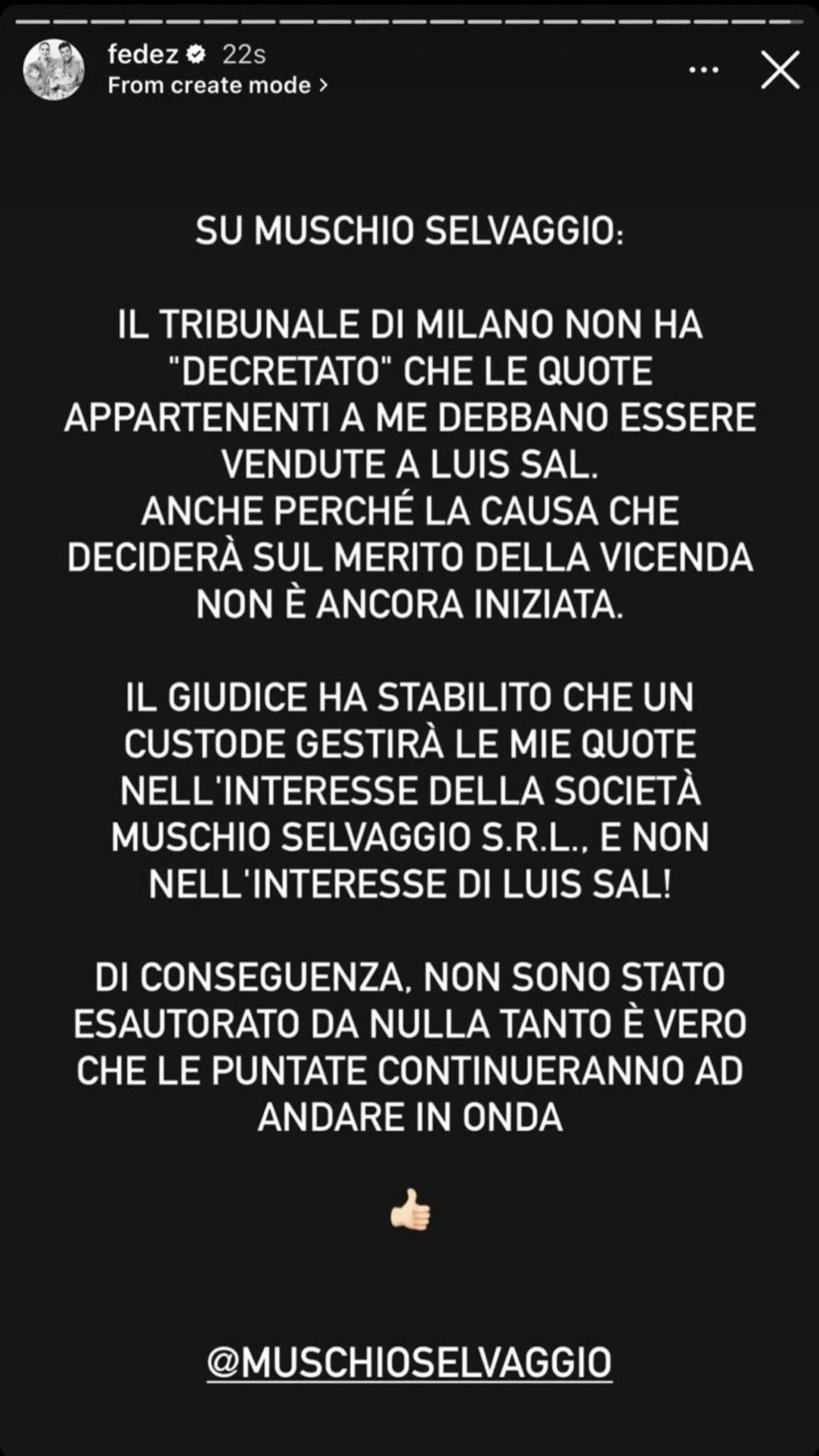 Storia di Fedez del 27 febbraio