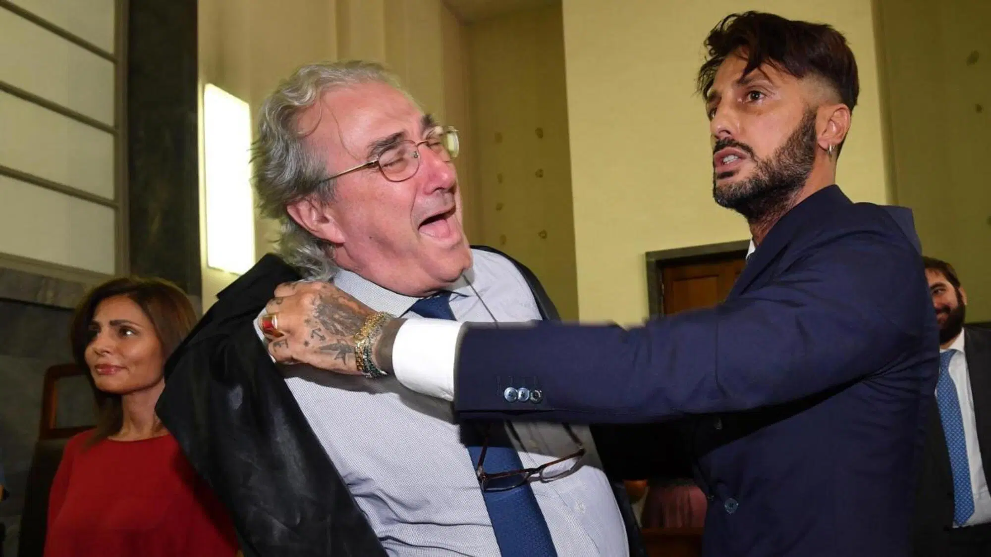 L'avvocato Ivano Chiesa e Fabrizio Corona