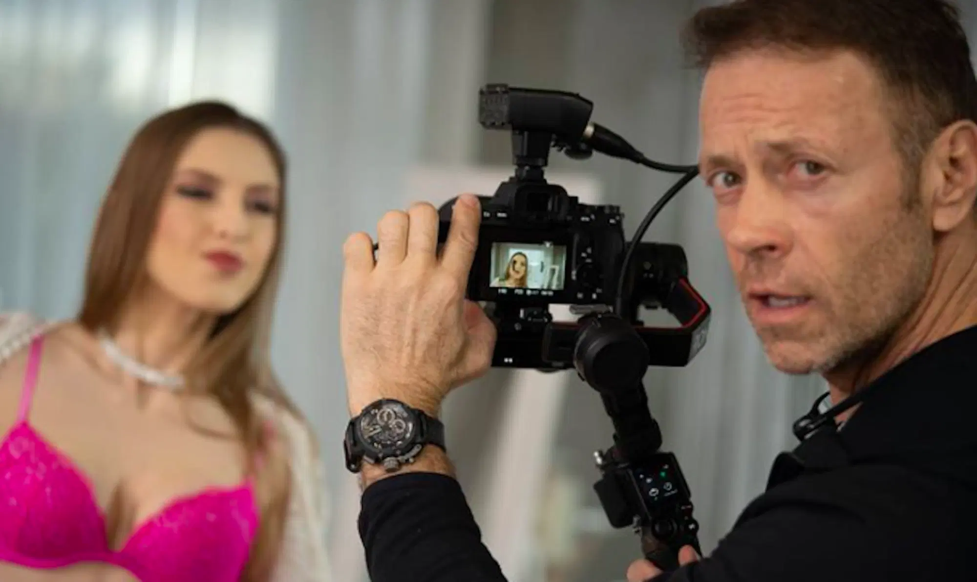 Rocco Siffredi sul set