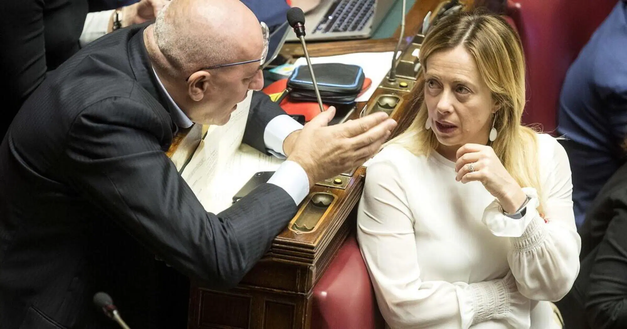 Guido Crosetto e Giorgia Meloni