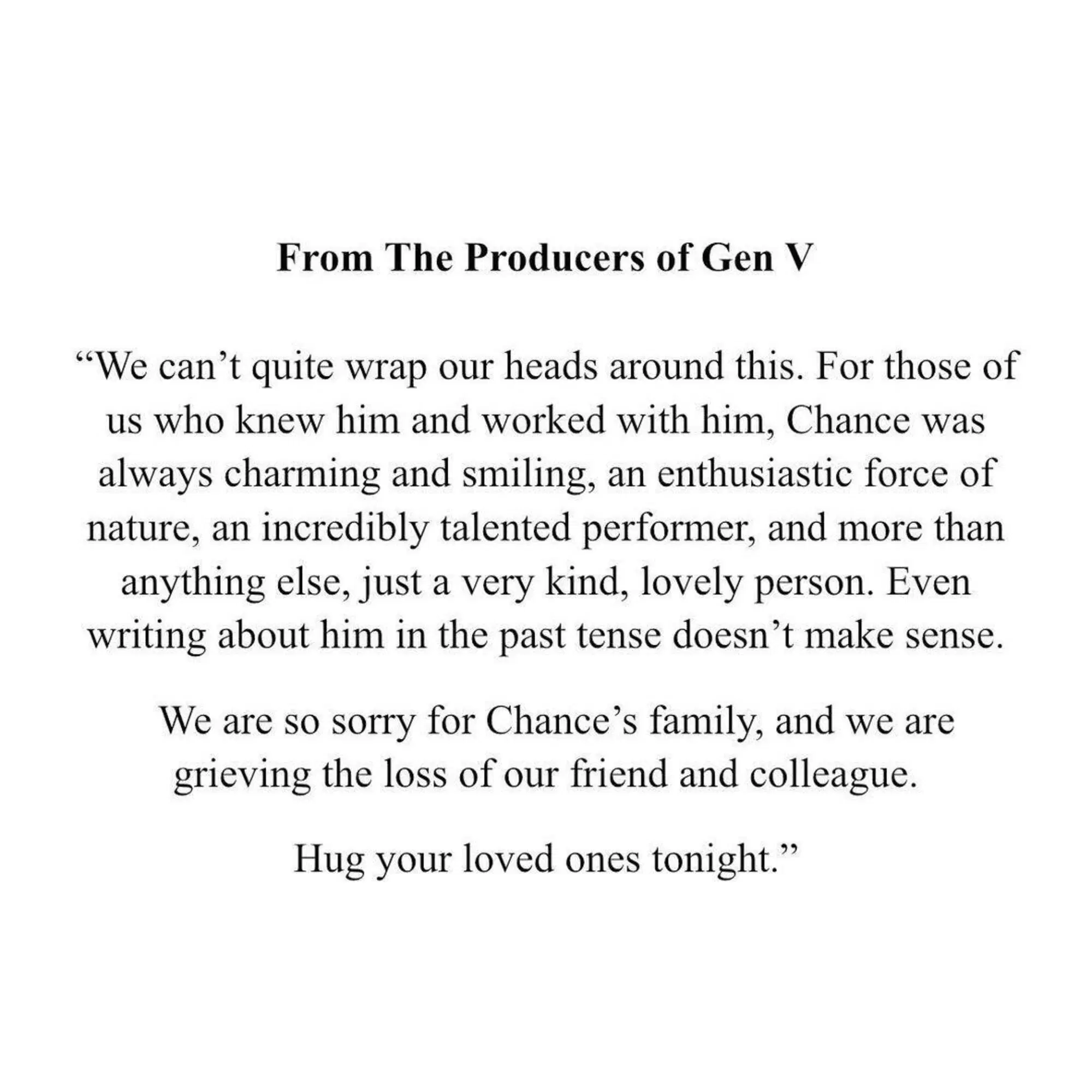 Gen V Chance Perdomo